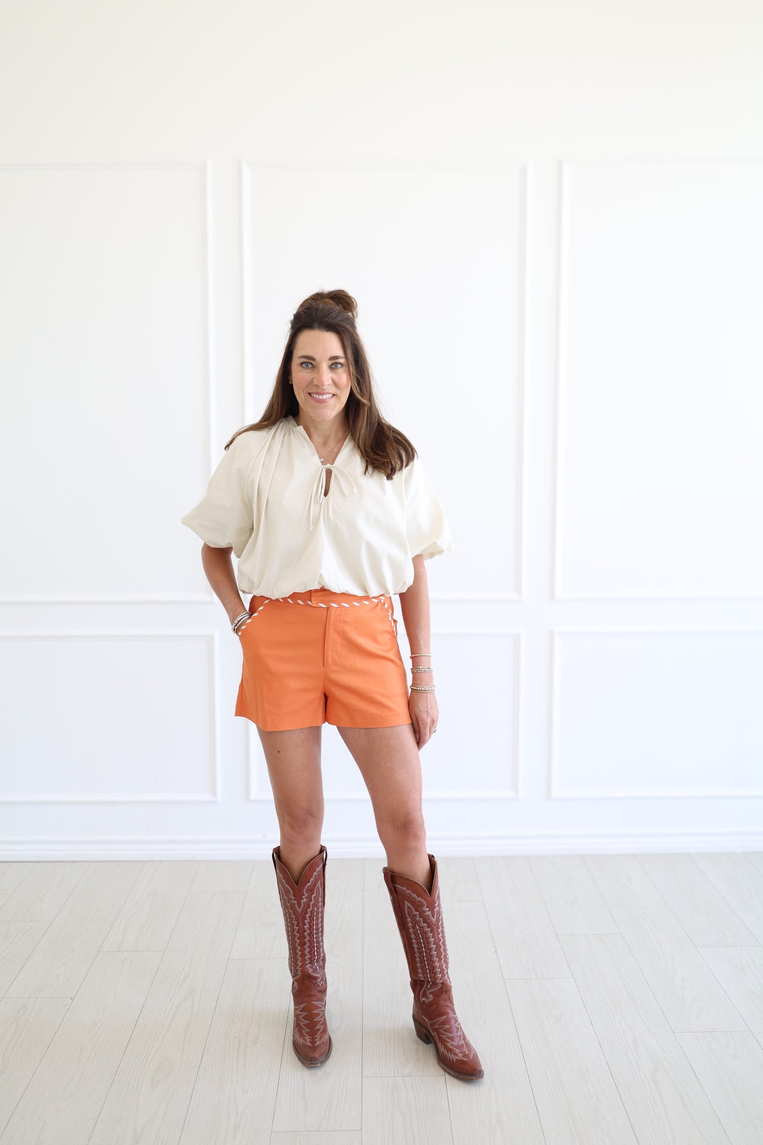 Wren Orange Shorts