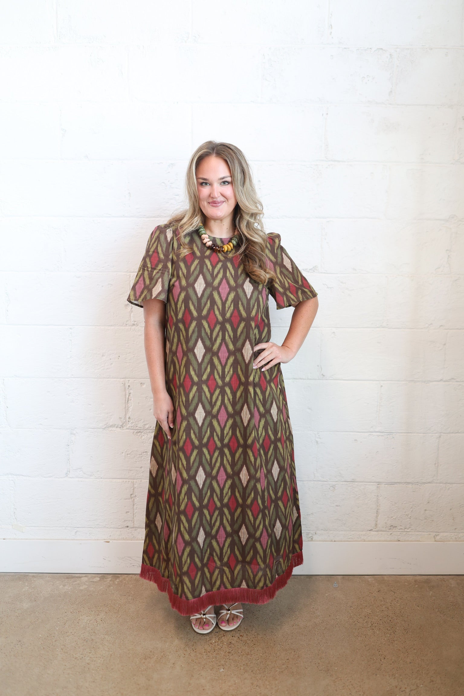 Nina Fringe Maxi Dress