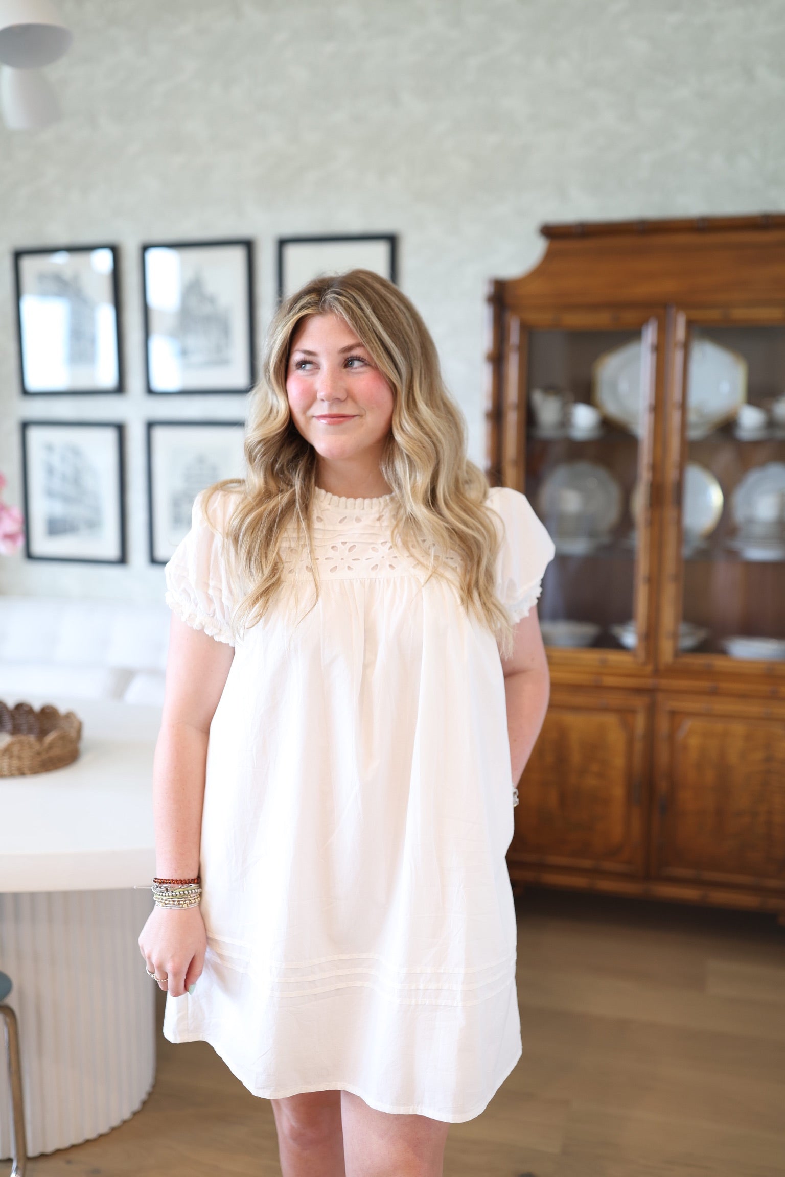 Ivory Eyelet Penny Dress