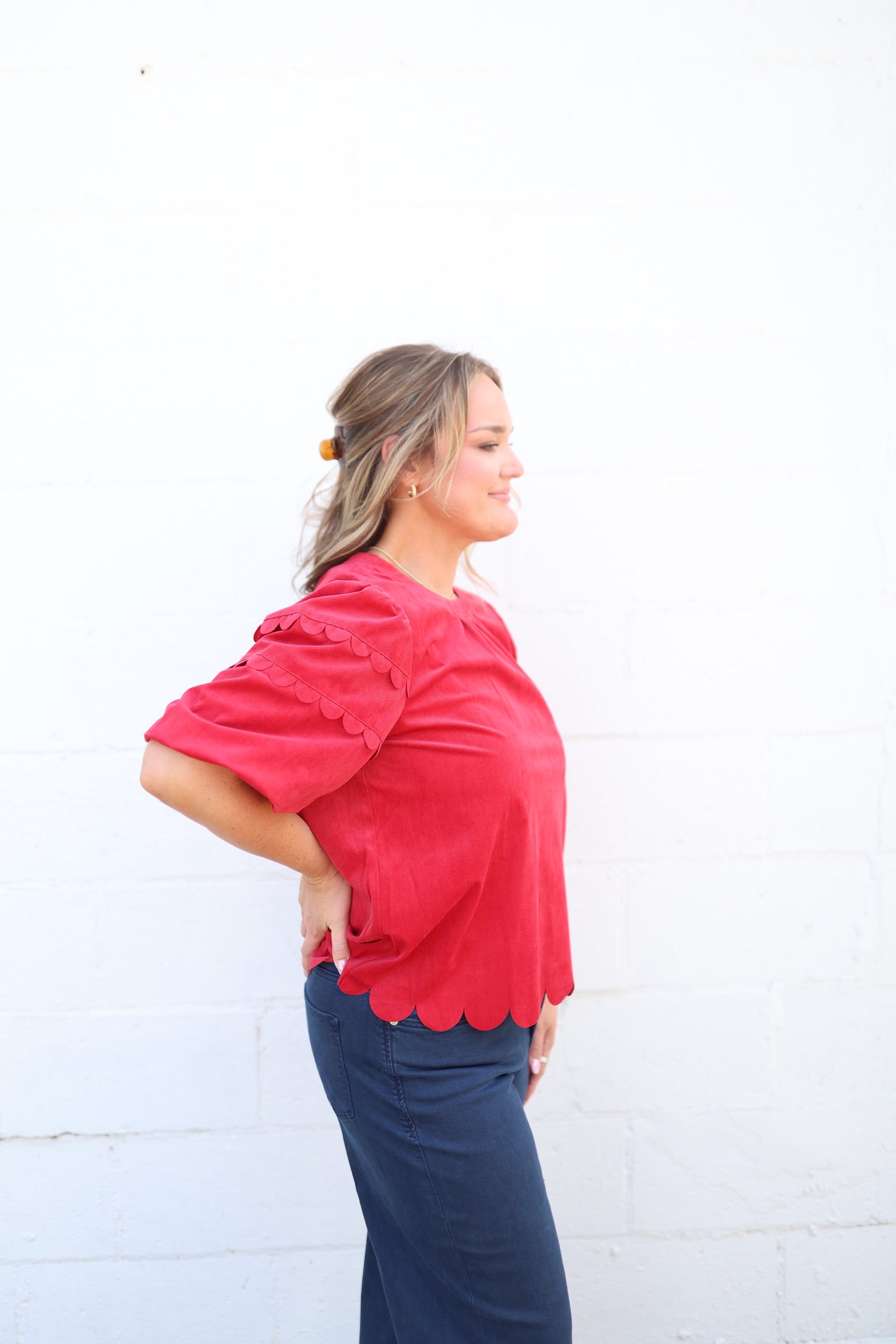 Scarlett Scallop Blouse