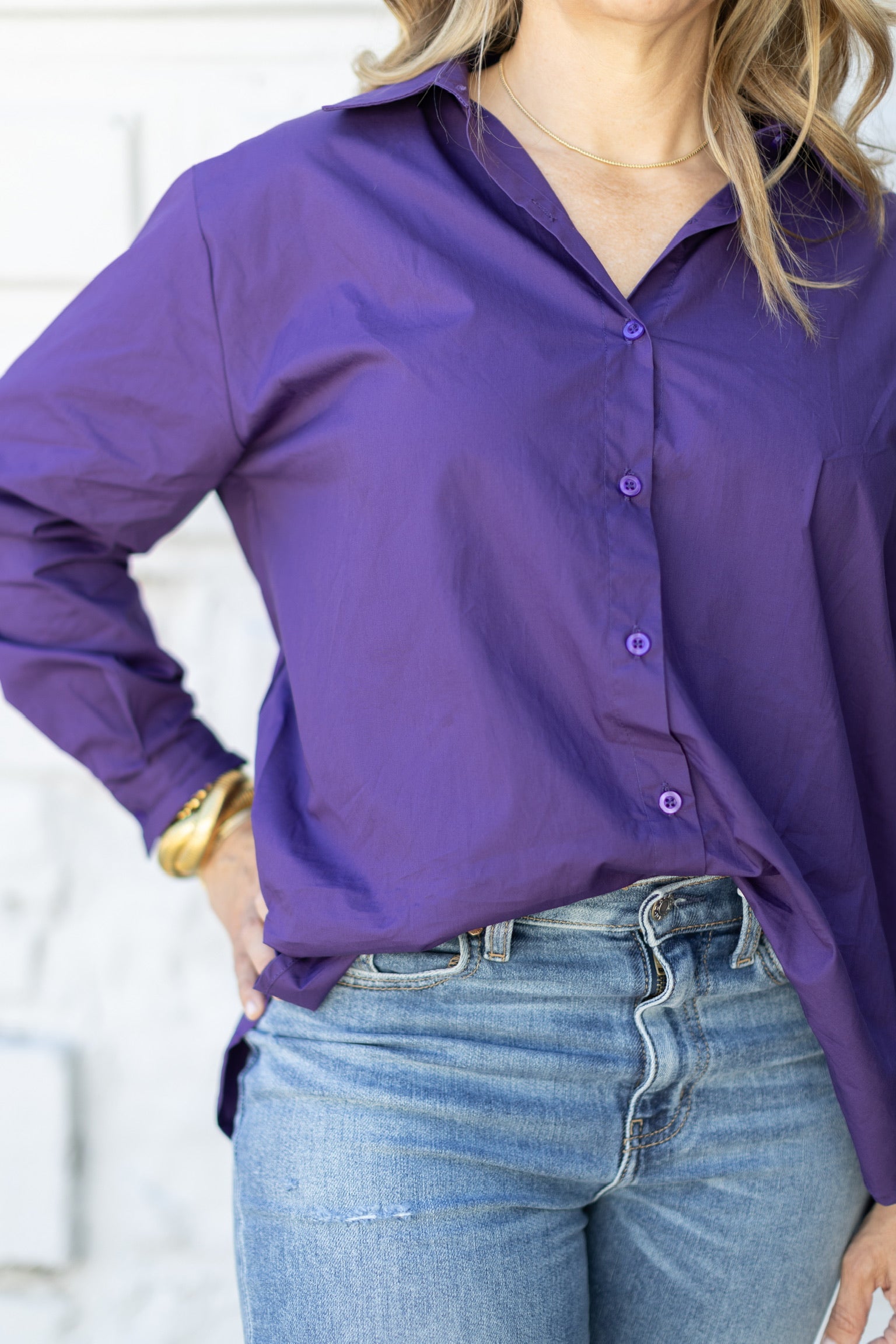 Preppy Purple Game Day Top