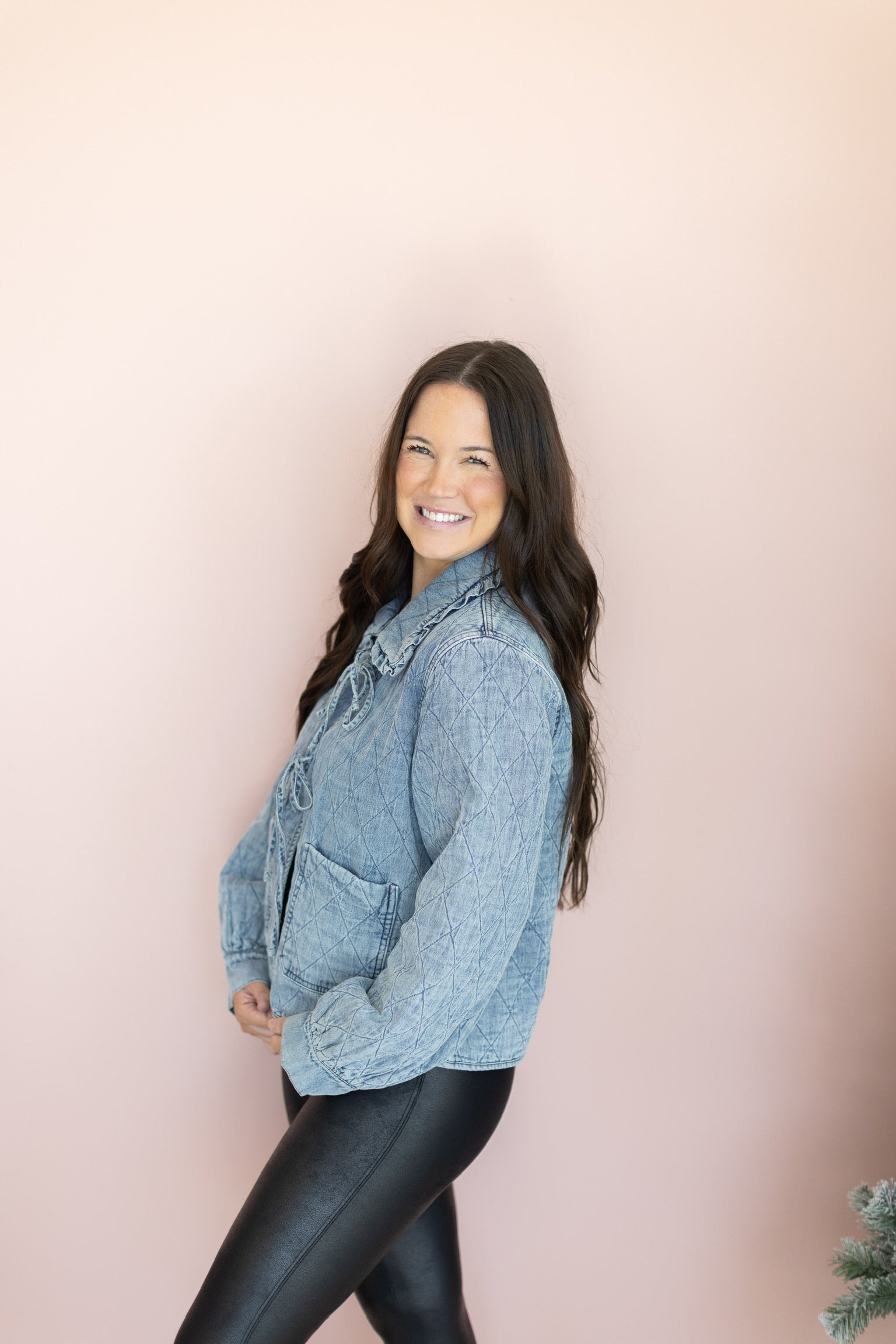 Denim Bow Jacket