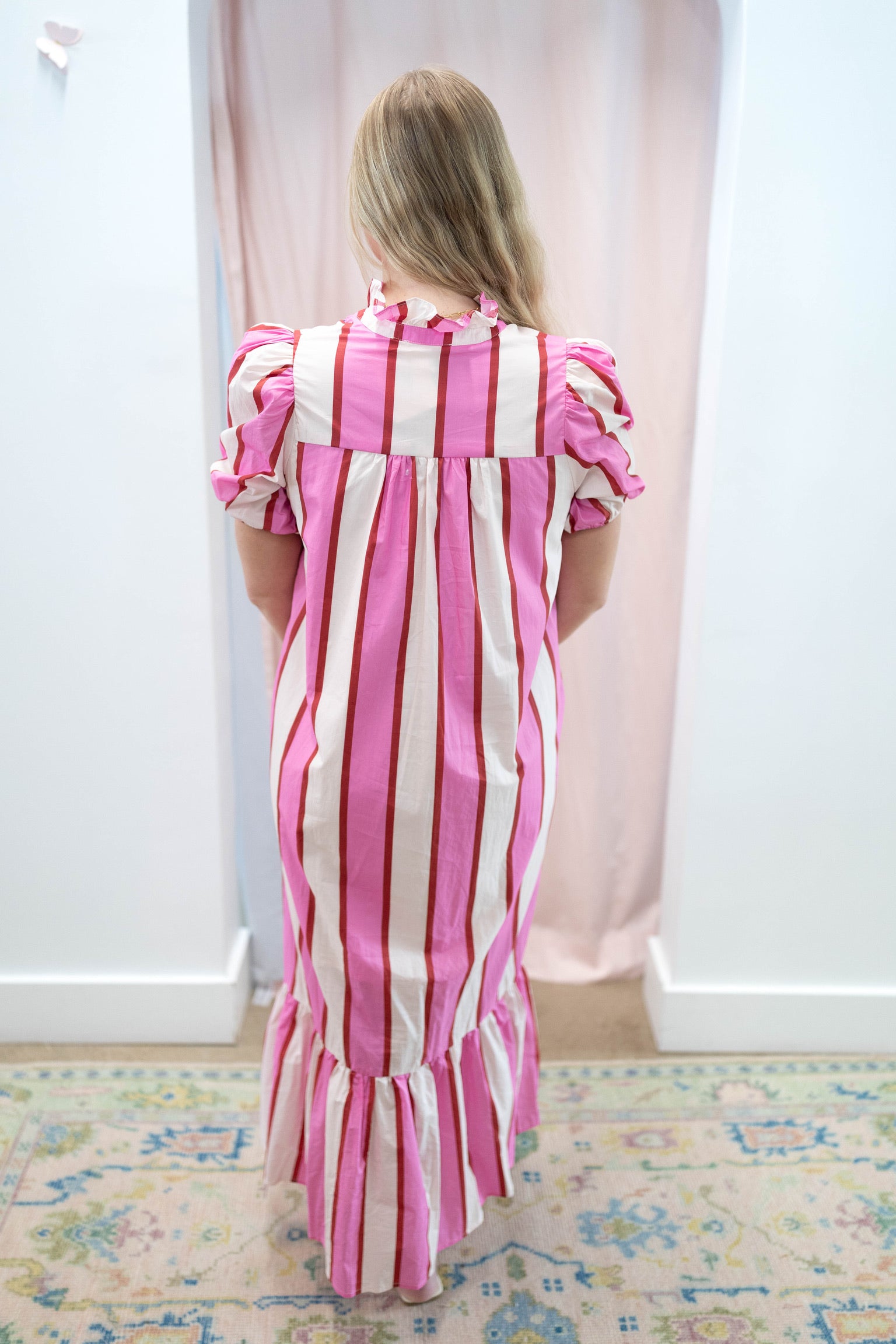 Scarlett Stripe Midi Dress