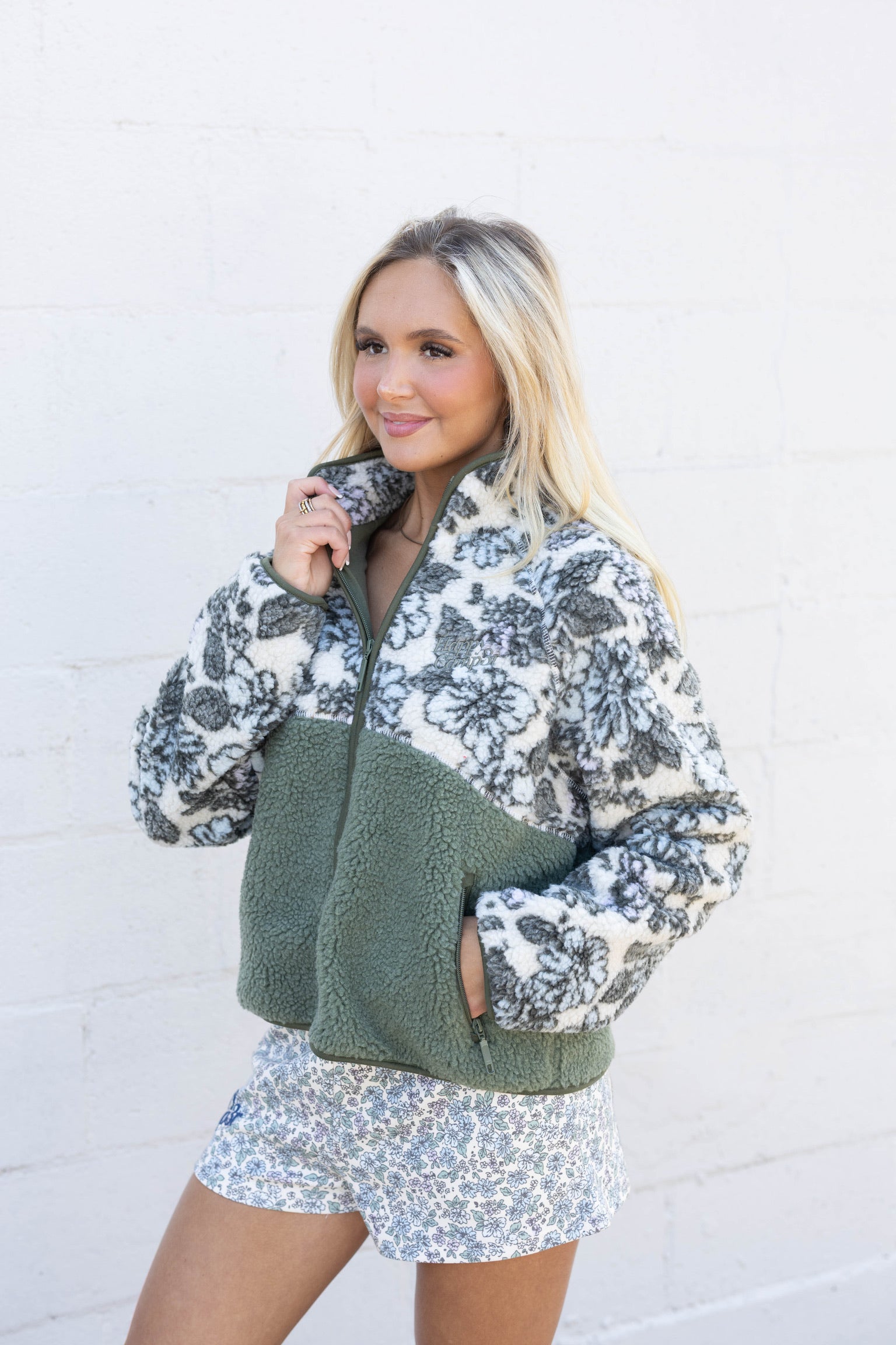 Dusty Blue Garden Macie Sherpa