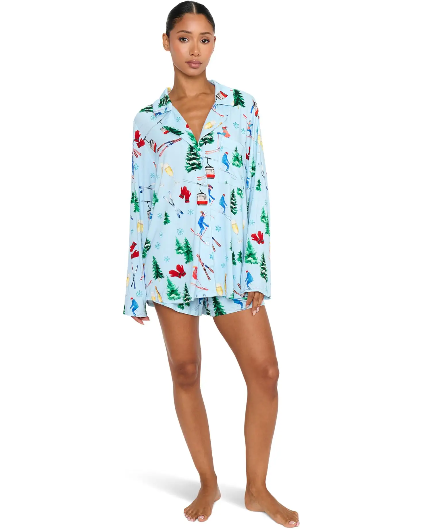 Slopes and Sips Jersey Pj Top