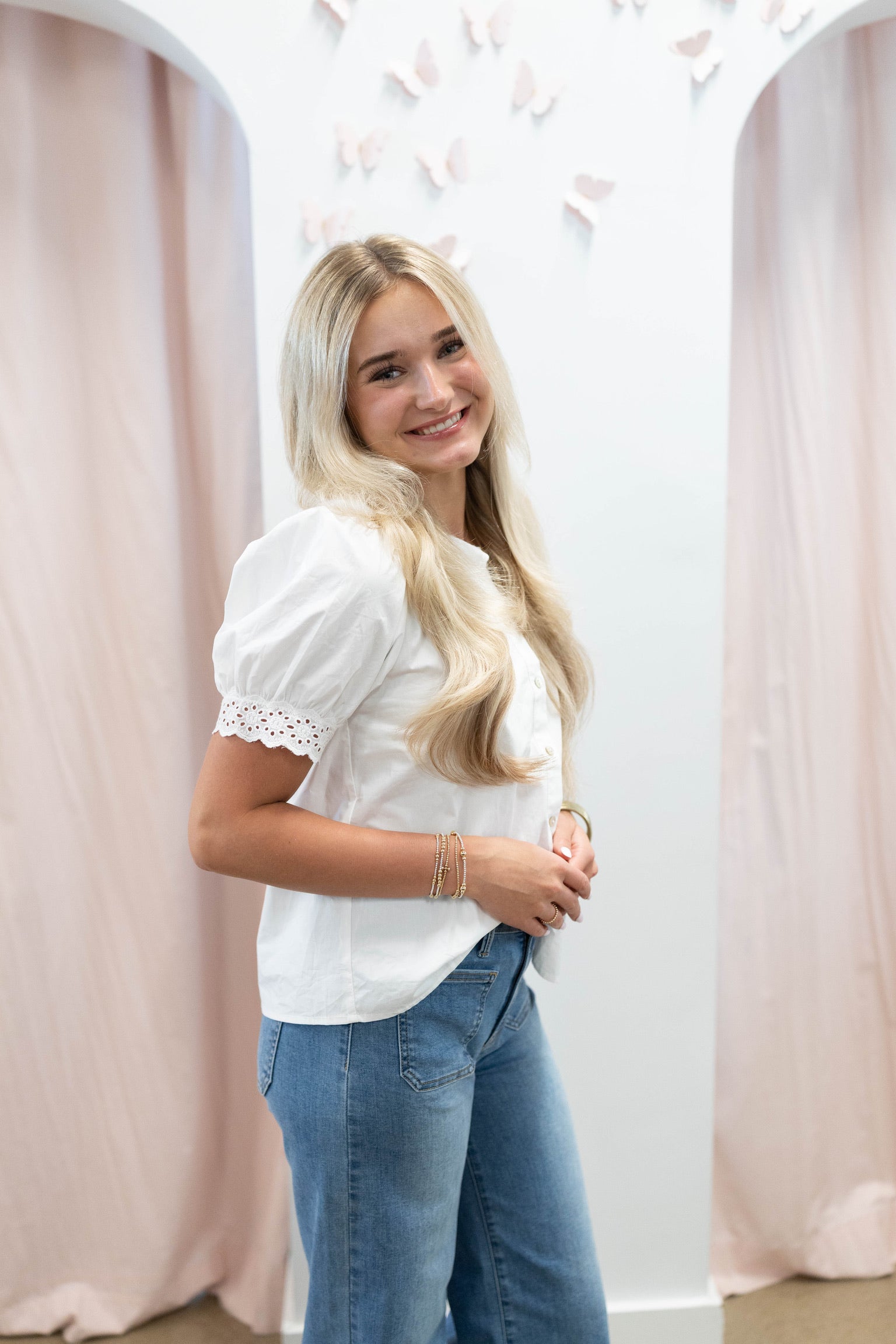 Susie Scallop Collar Top