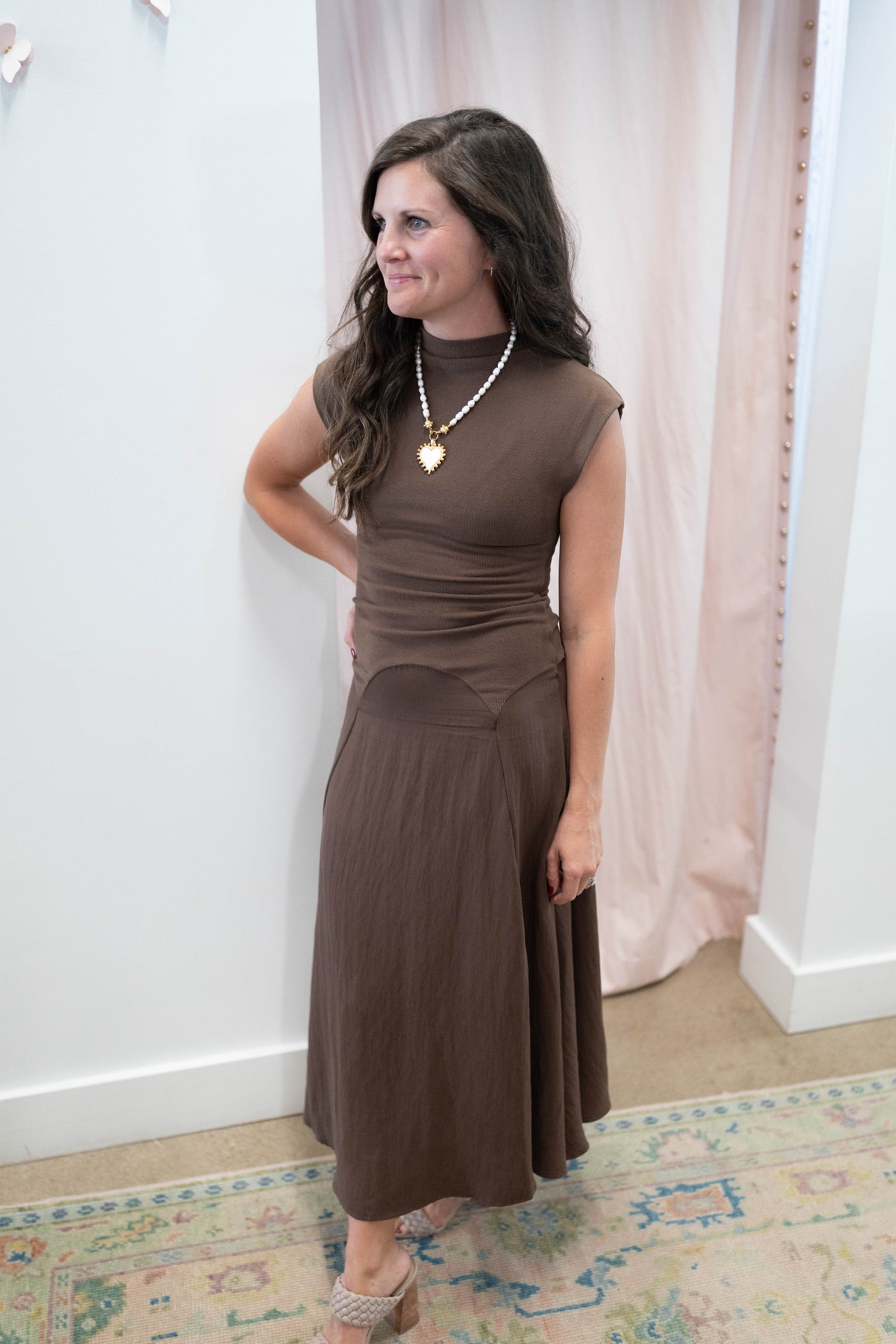 Chestnut Liora Midi Dress