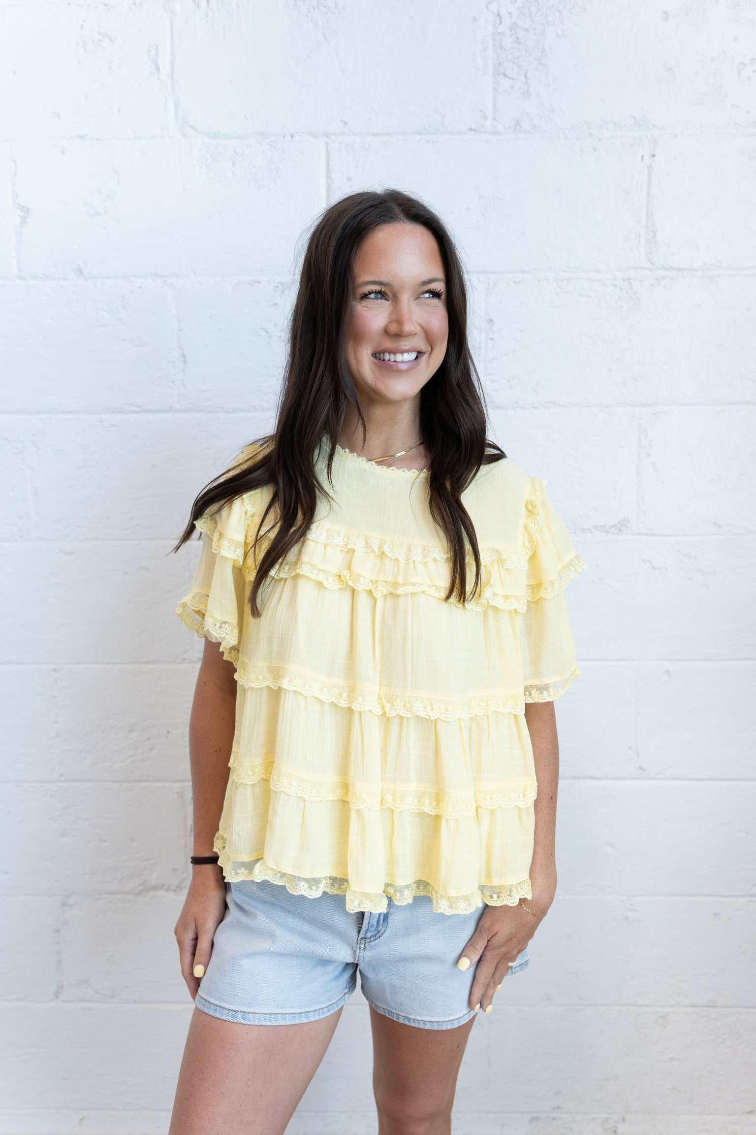 Butter Ruffle Blouse