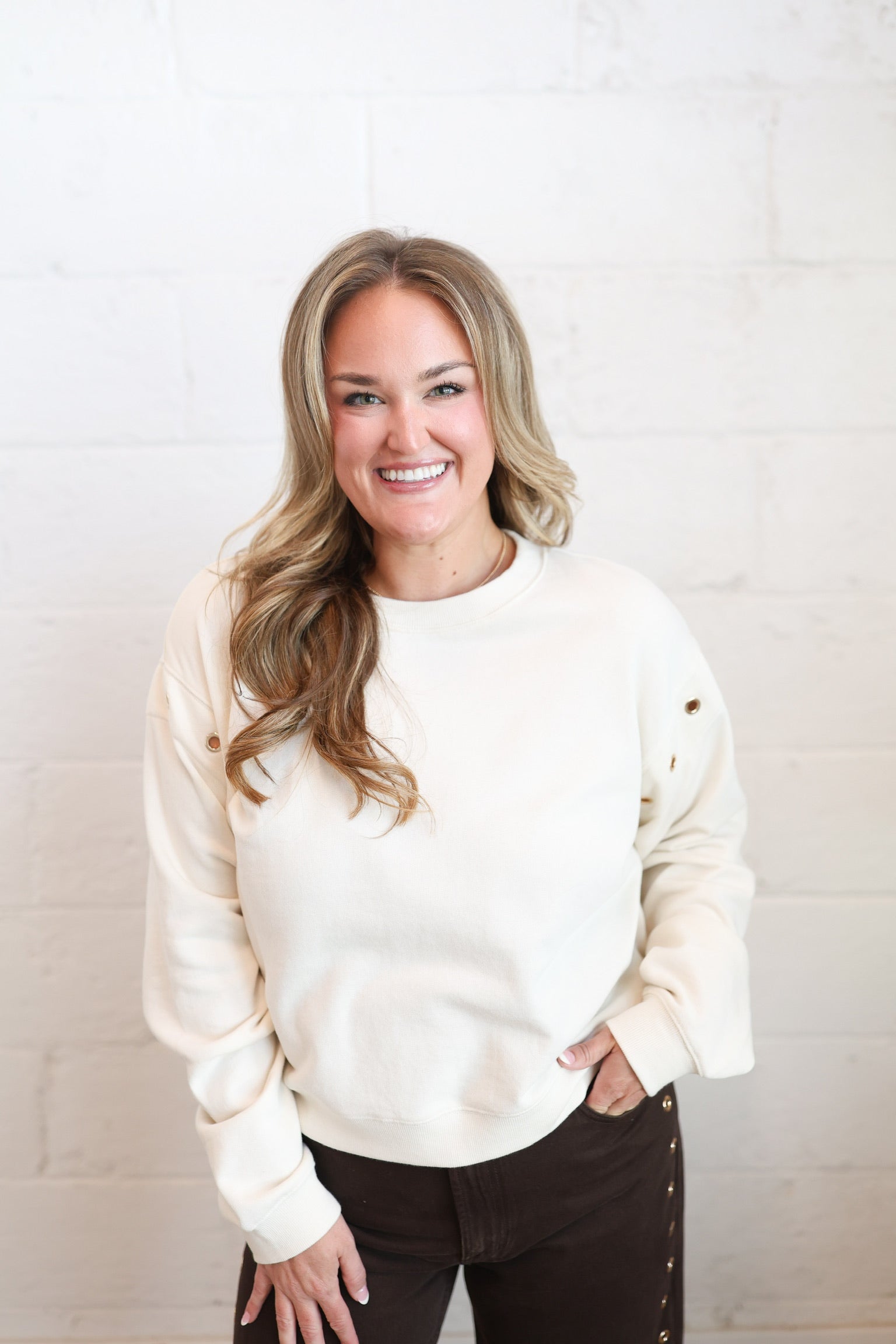 Sandstone Axel Grommet Sweatshirt