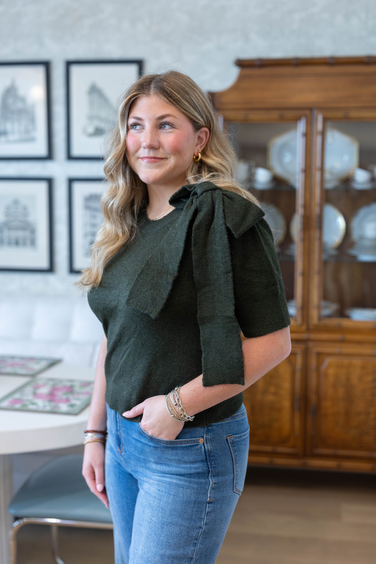 Aya Olive Sweater