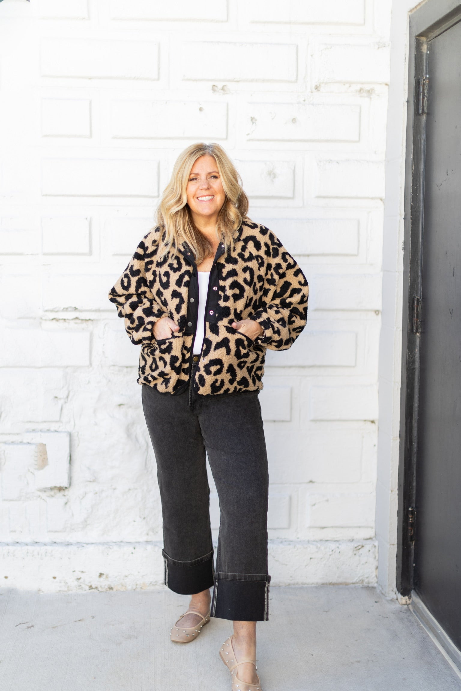 Leopard Fleece Jacket