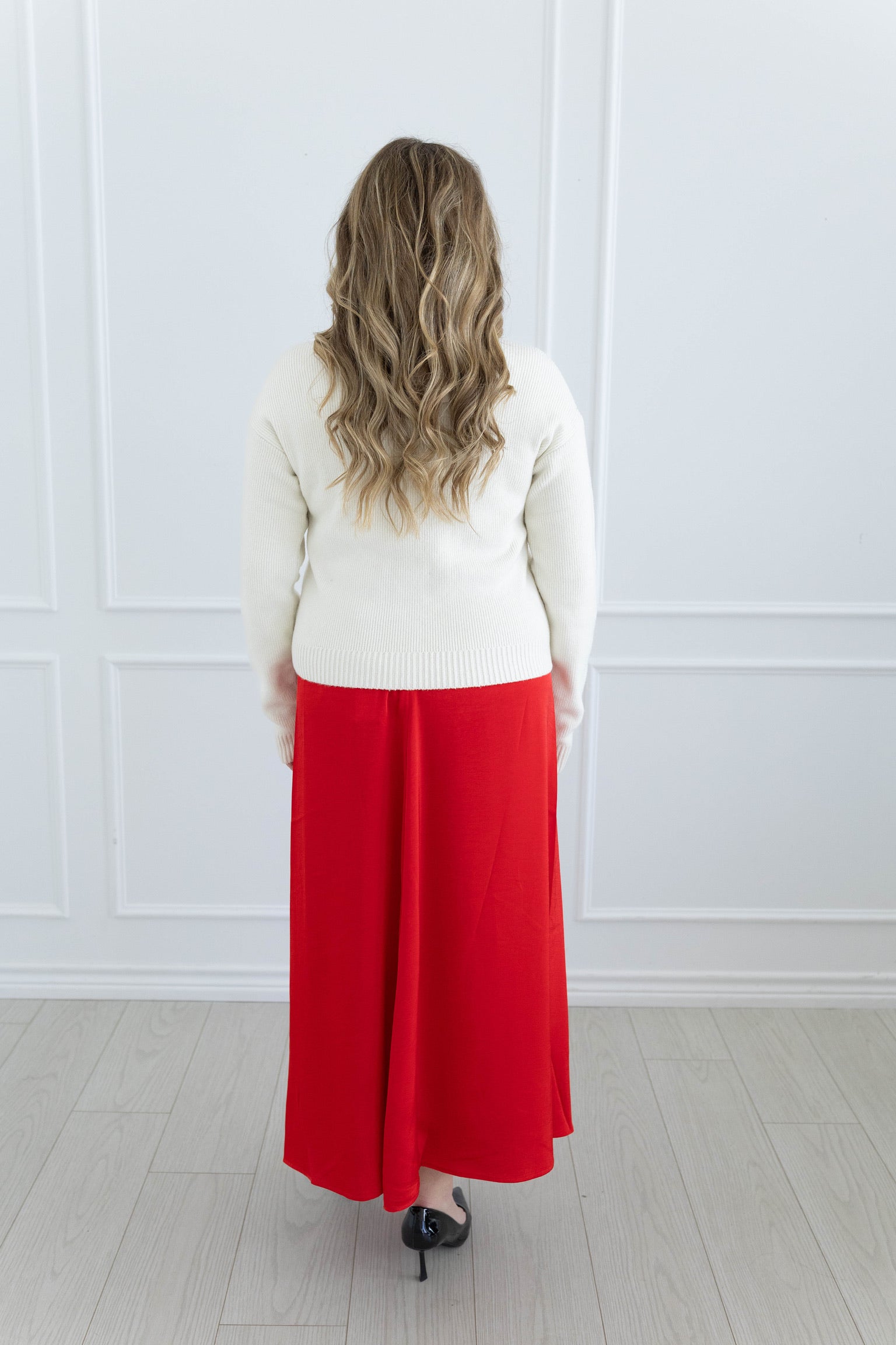 Northpointe Red Midi Skirt
