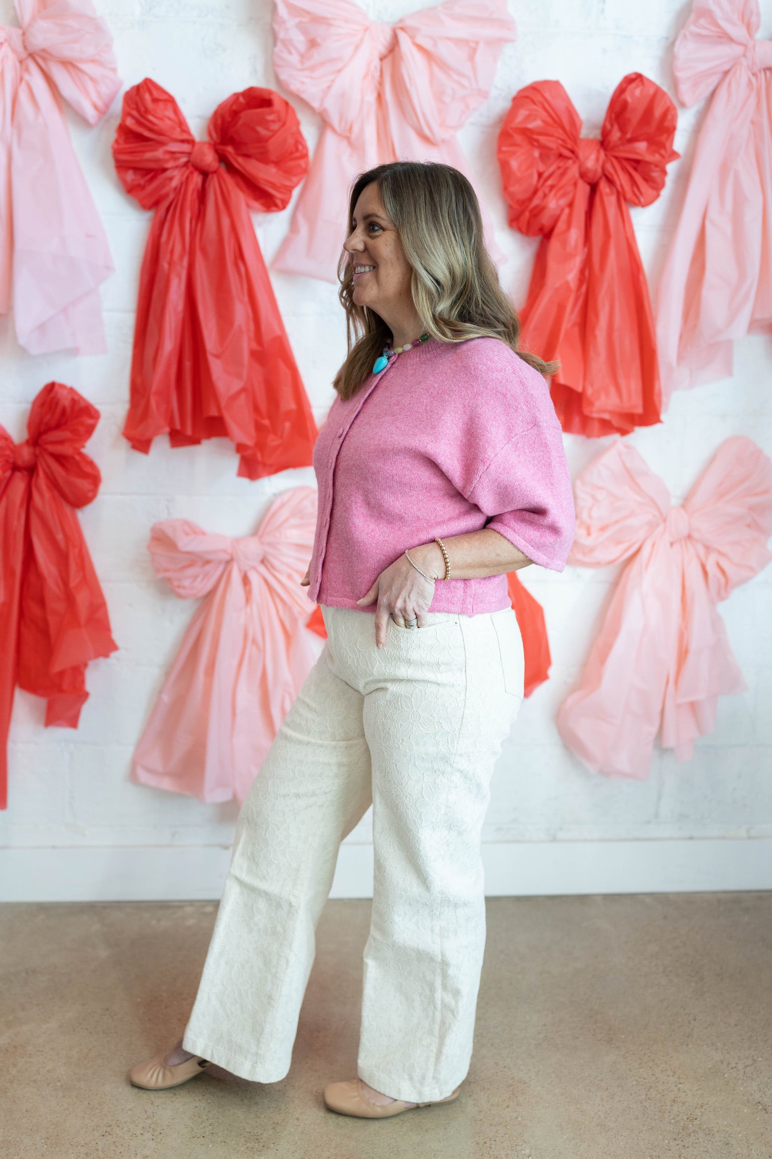 Madeline Pink Sweater