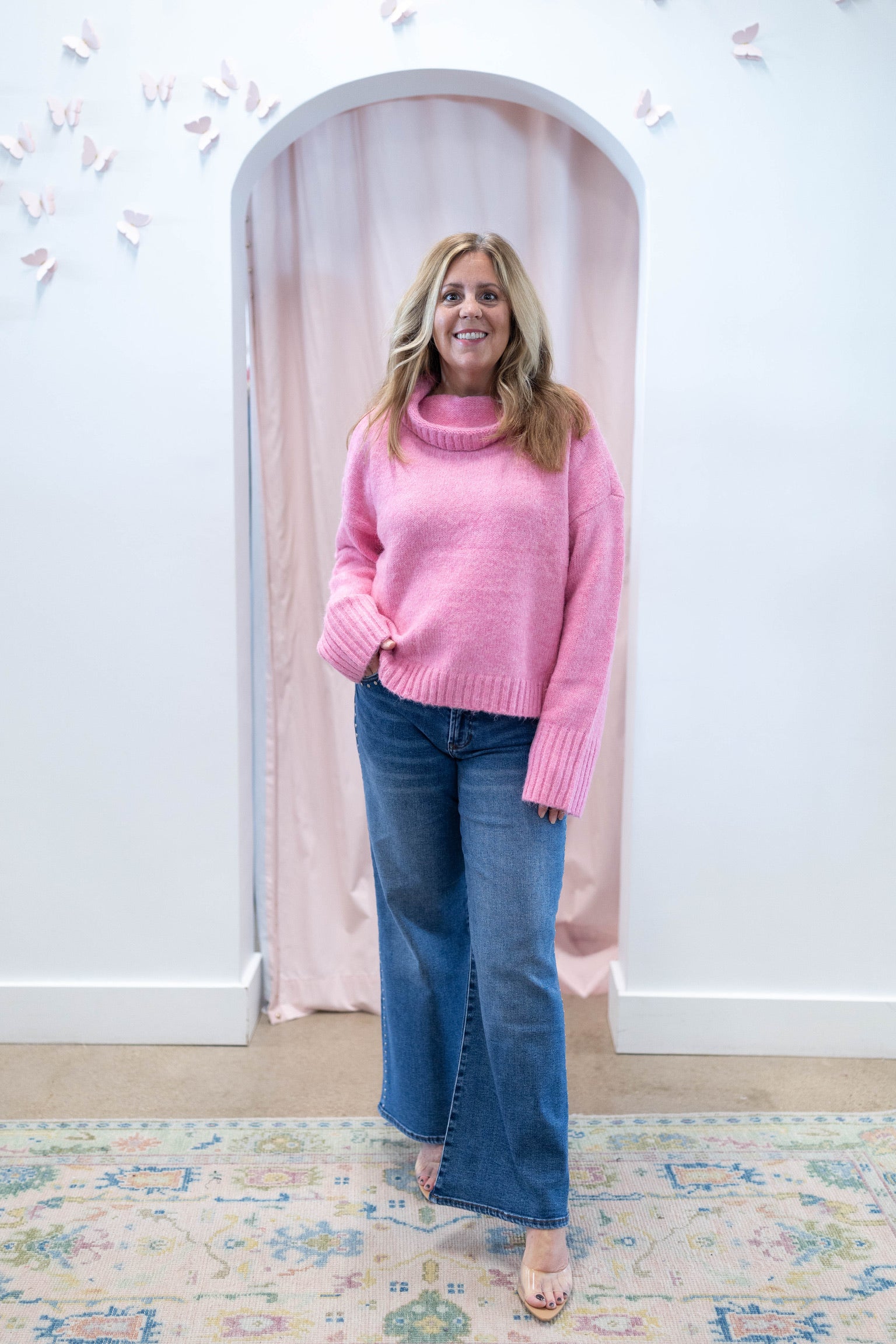 Evangeline Pink Sweater