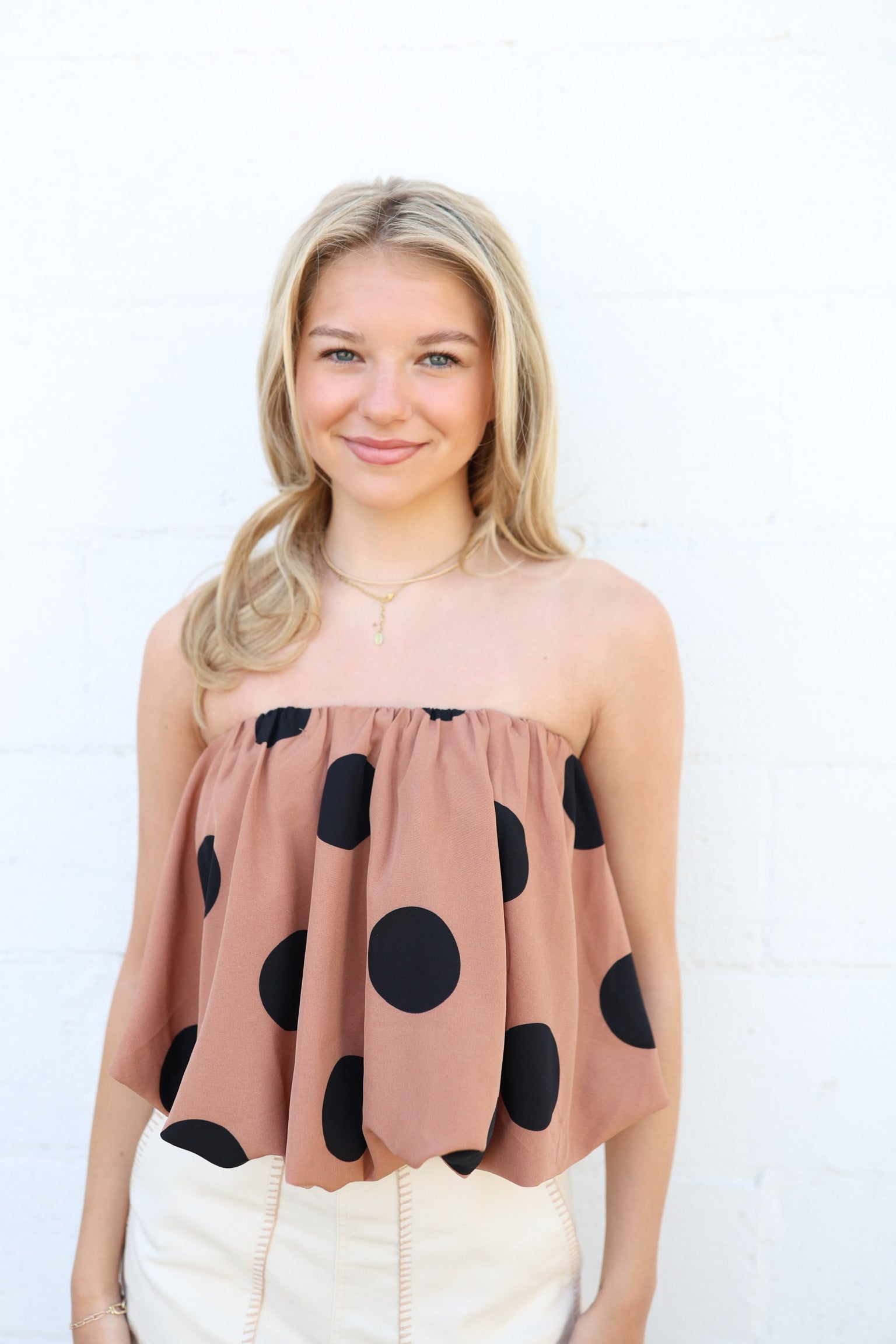 Polka Dot Bubble Top
