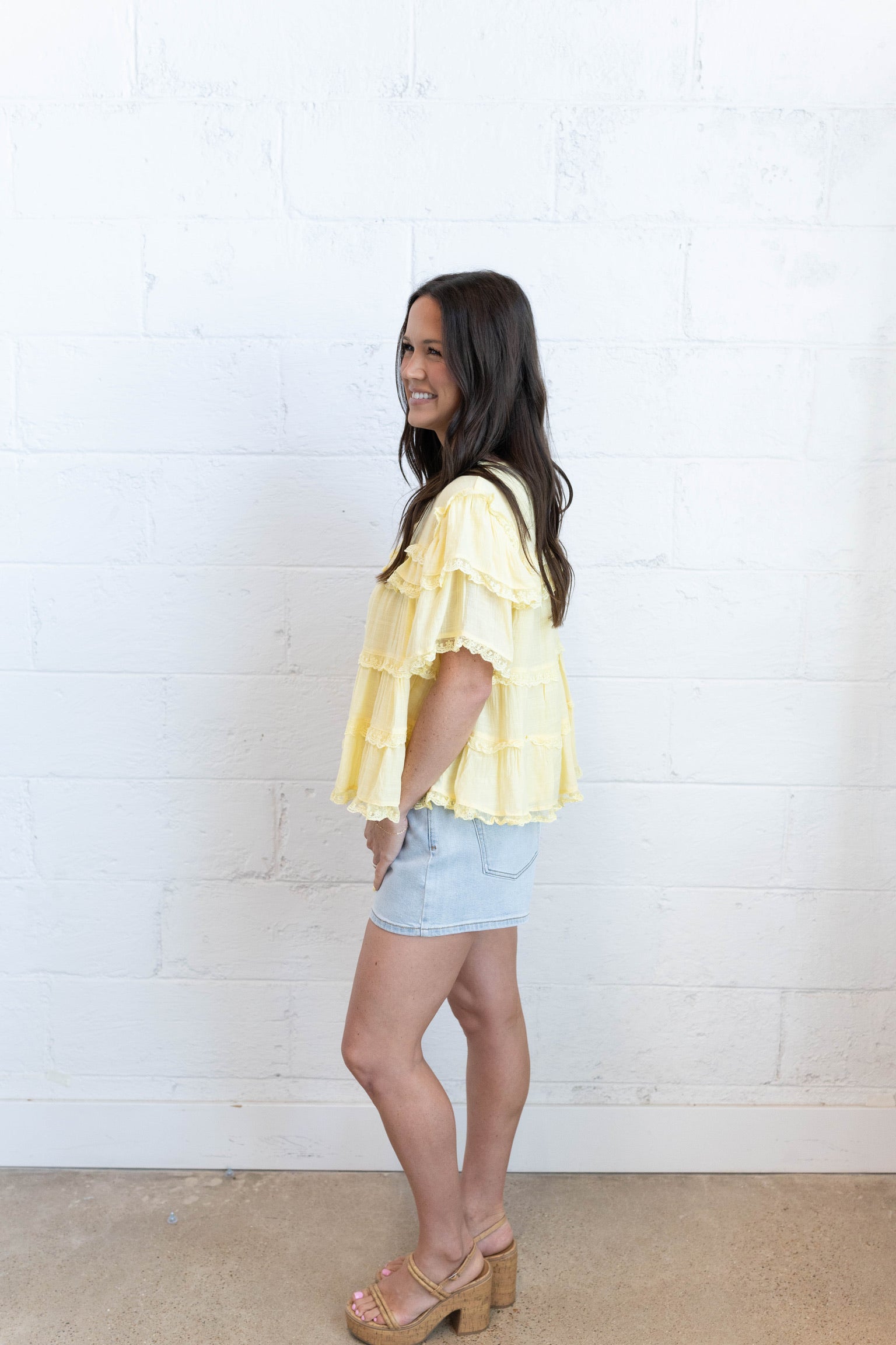 Butter Ruffle Blouse