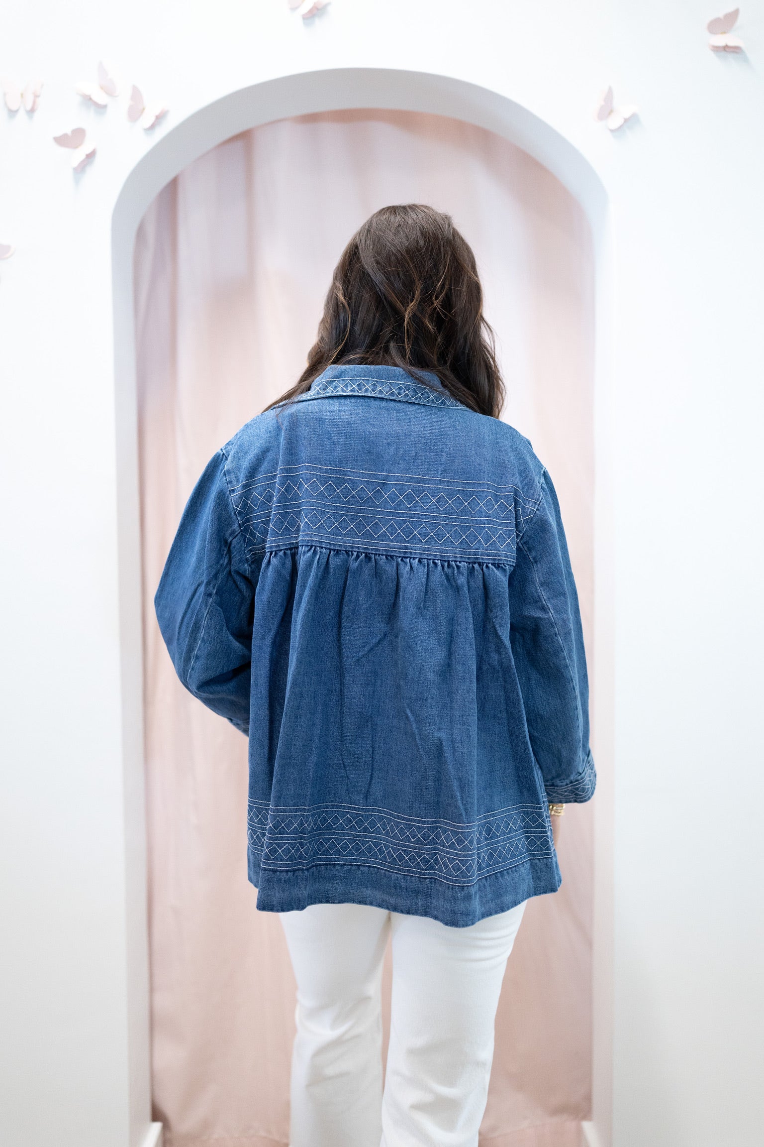 Beth Embroidered Denim Jacket