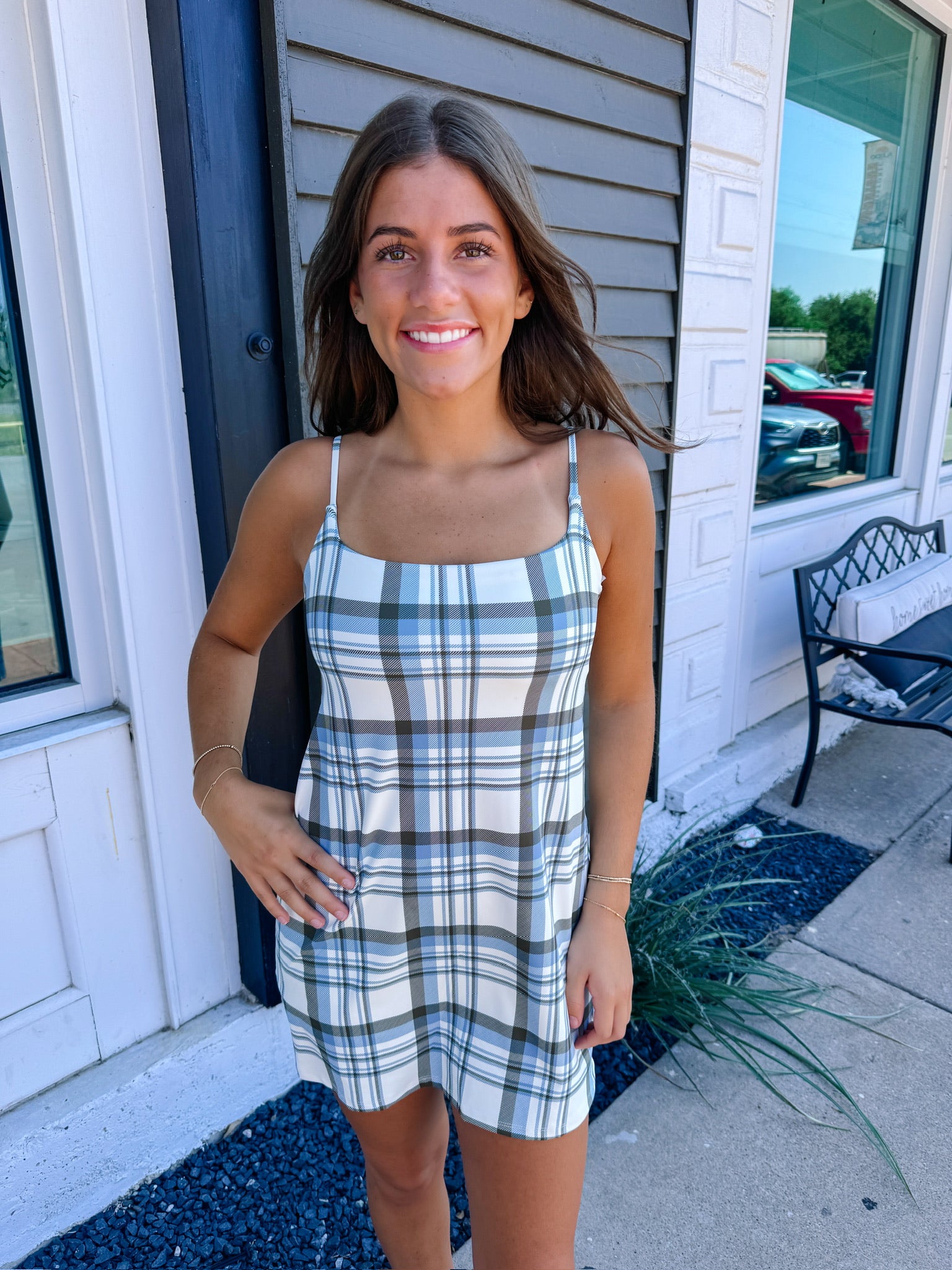 Doubles Plaid Dress