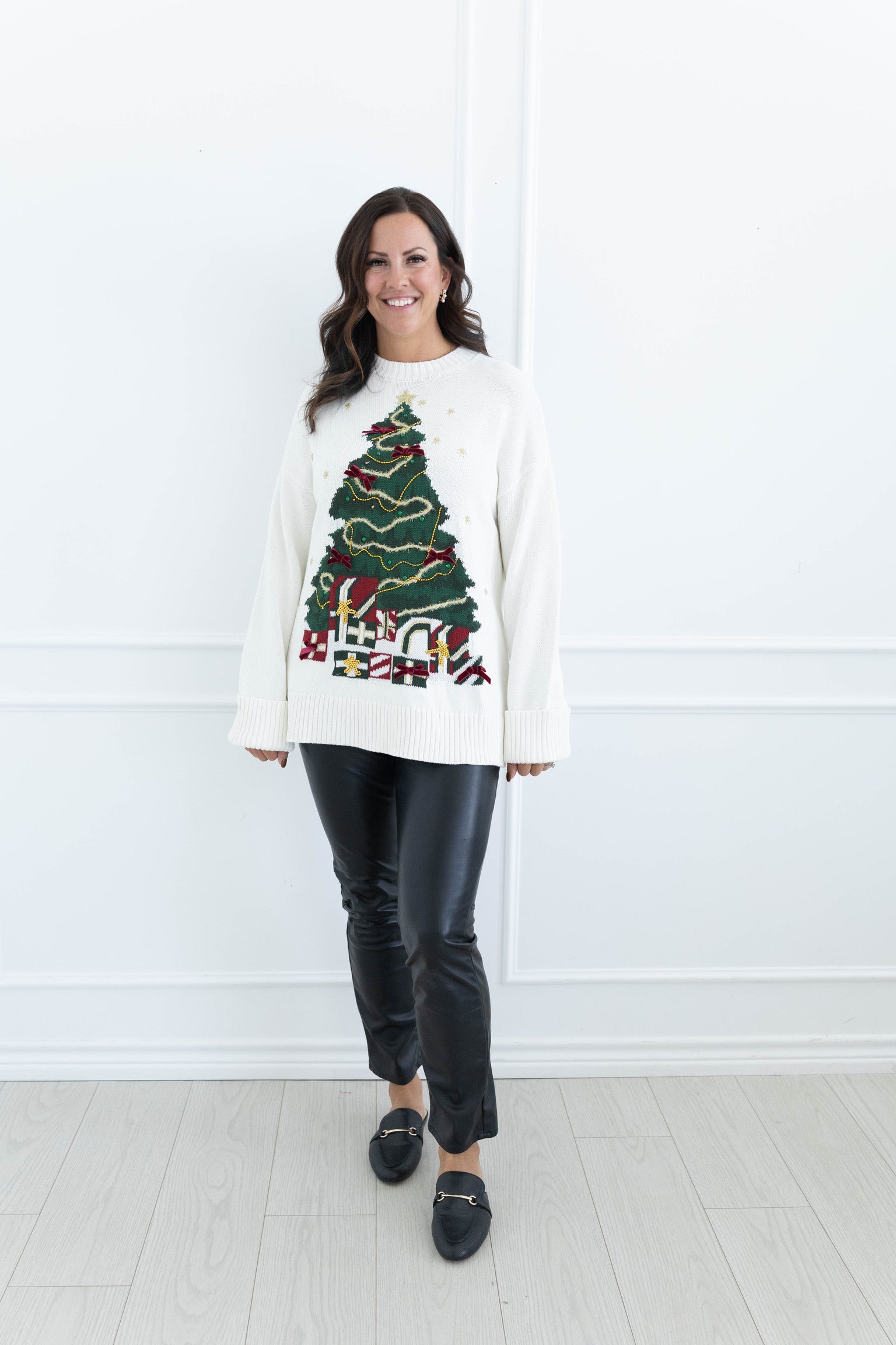 Fireside Christmas Tree Sweater