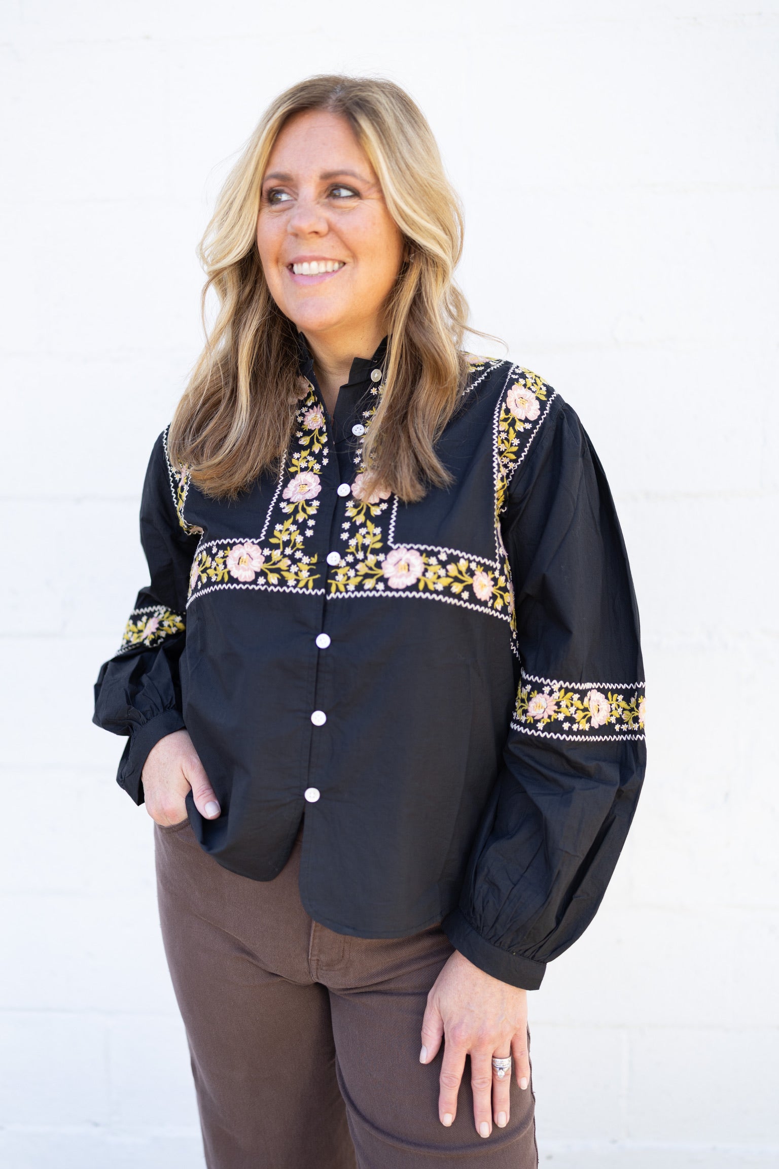 Eloise Embroidered Top