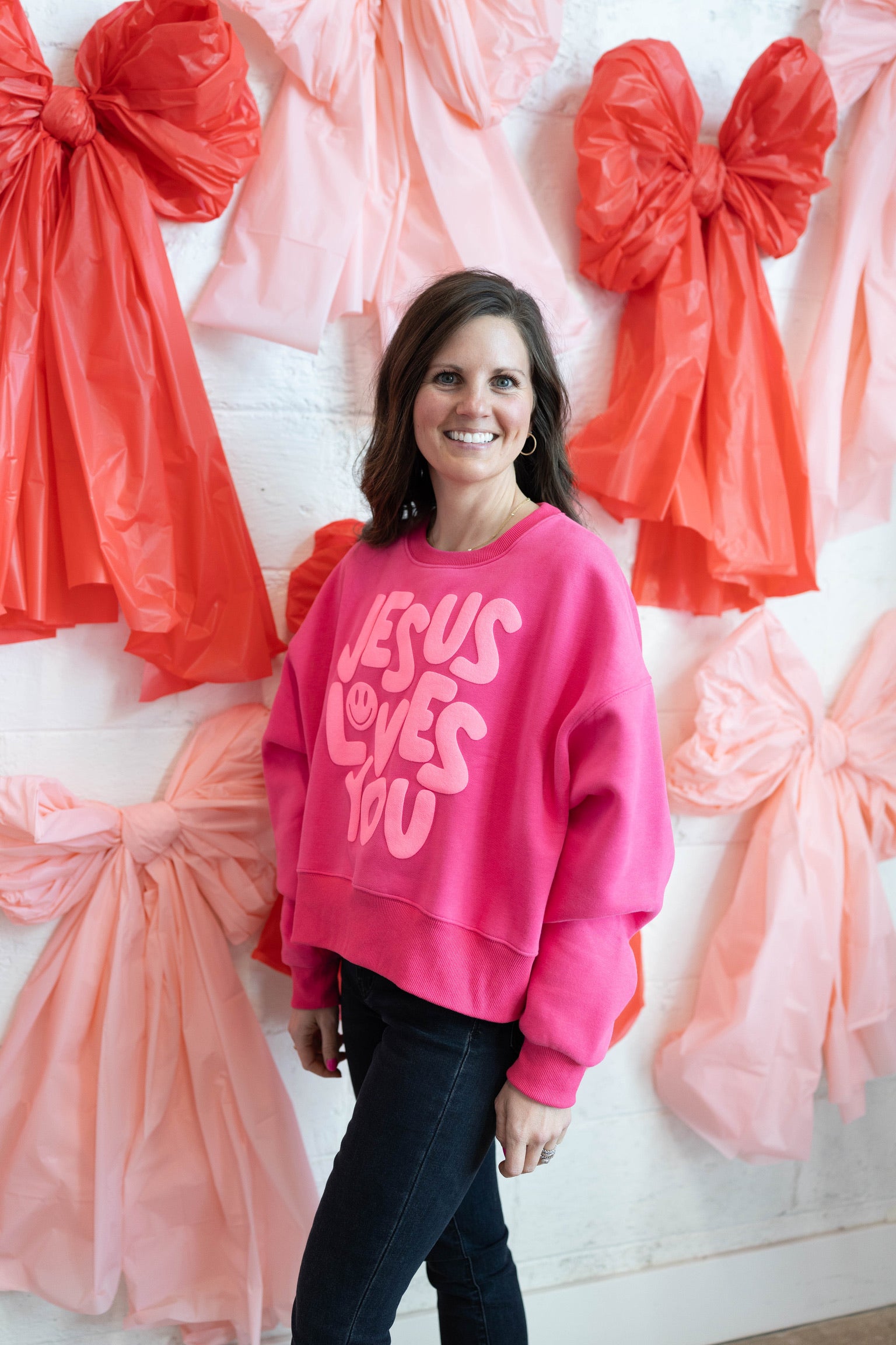 Jesus Loves You Puff Sweatshirt