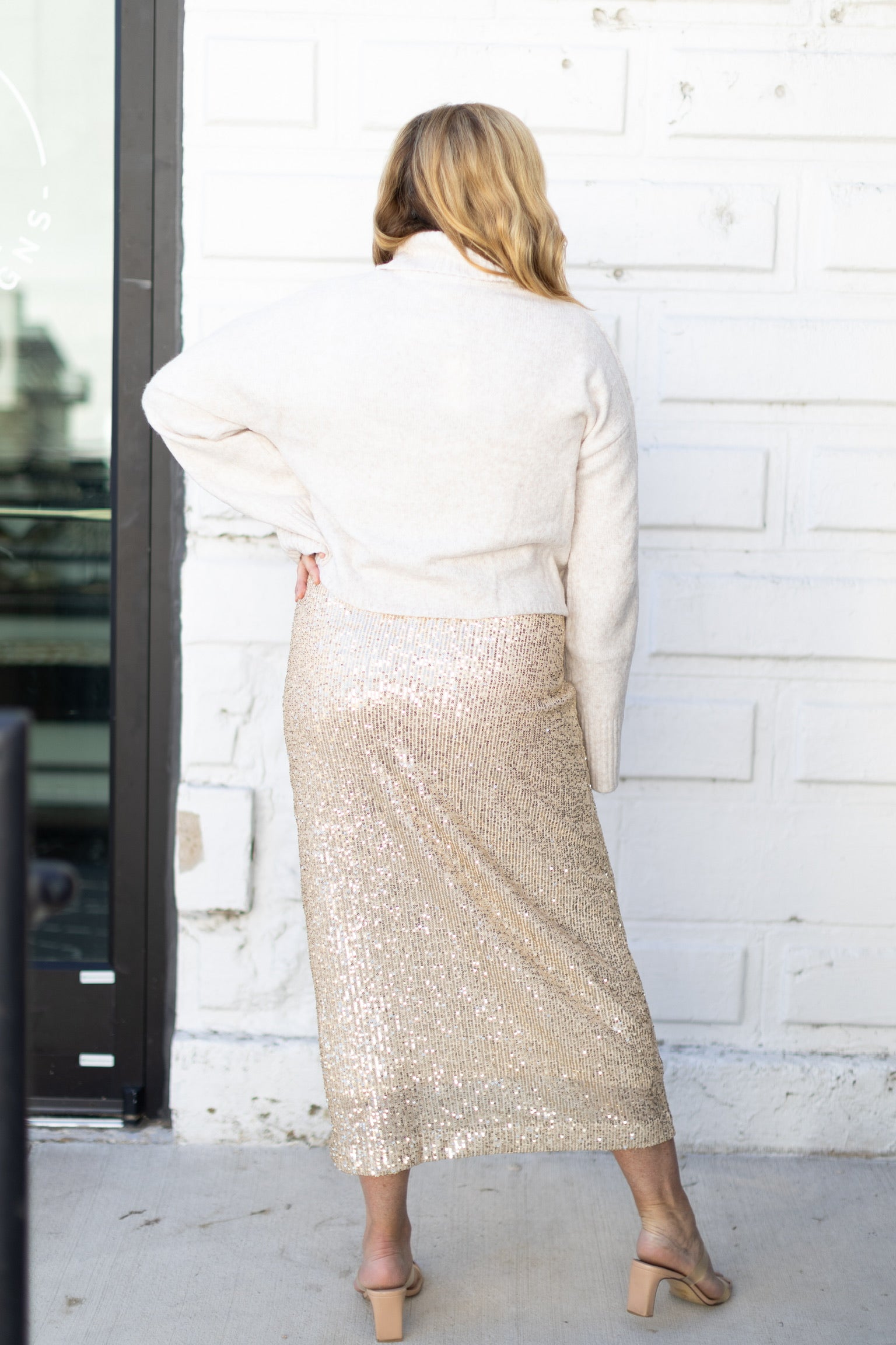 Saturn Sequin Midi Skirt