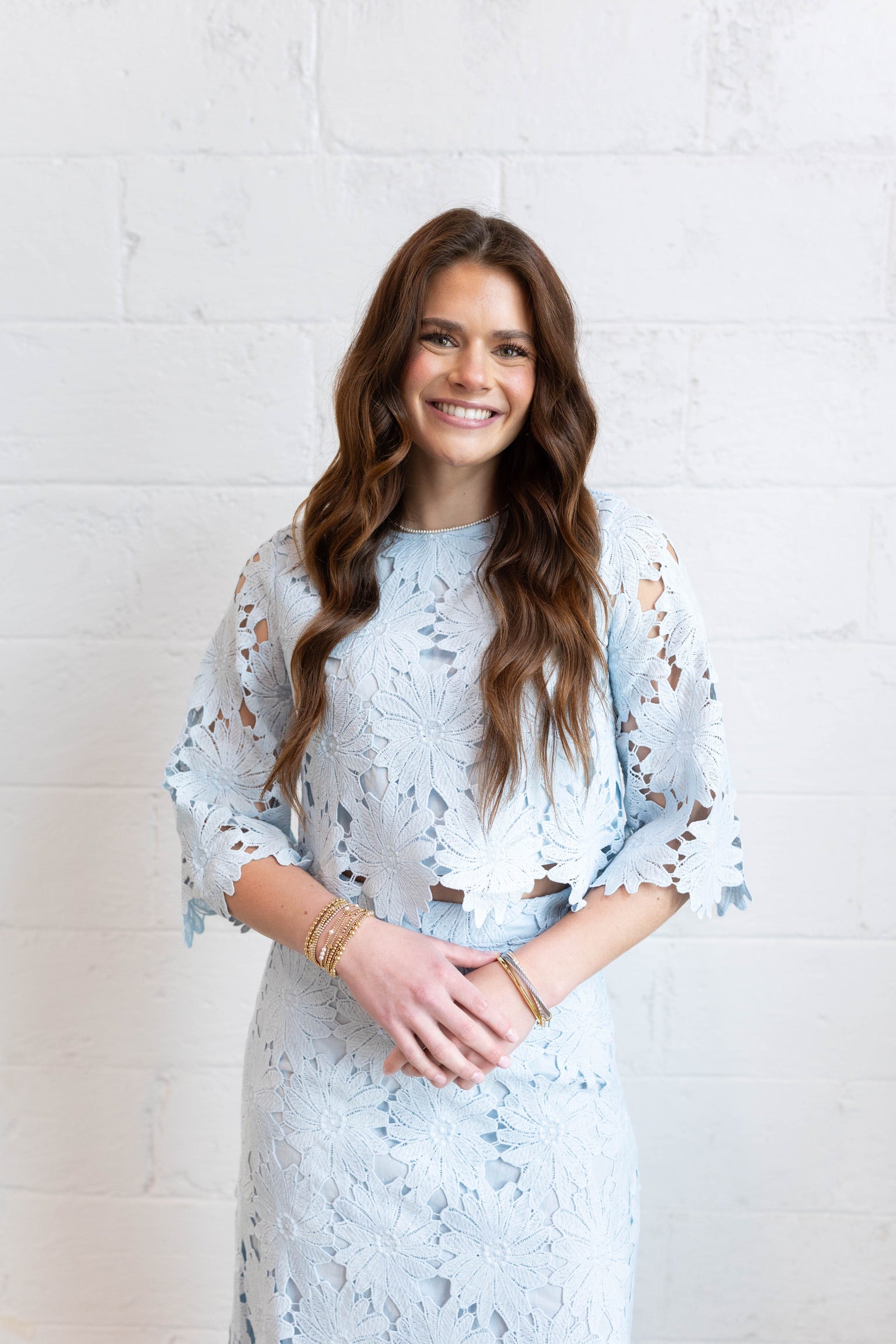 Floral Lace Cropped Top
