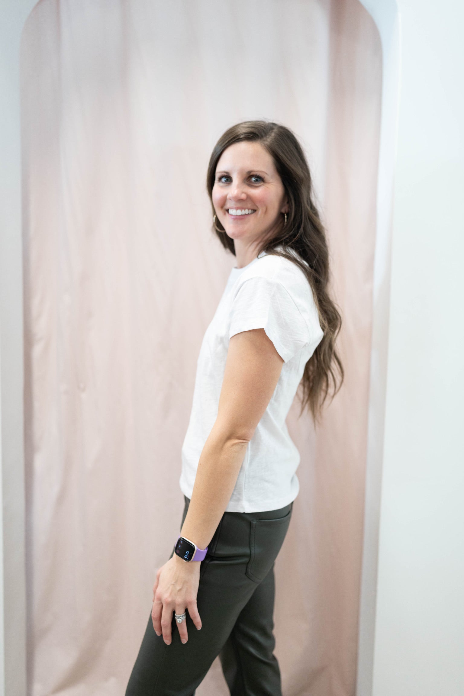 White Modern Slub Tee