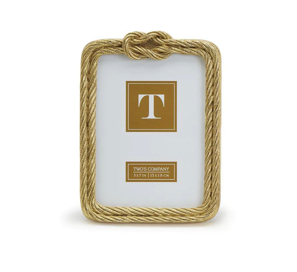Golden Threads Top Knot Rope Frame 5X7