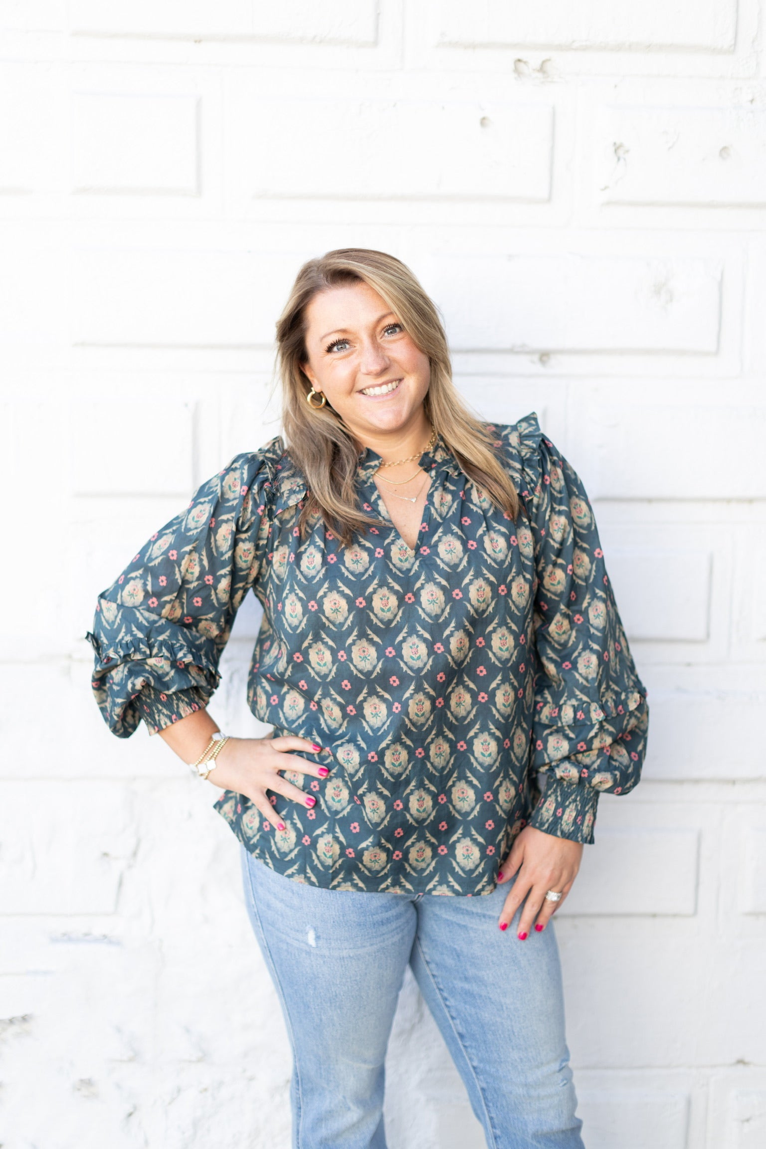 Evergreen Meadow Blouse