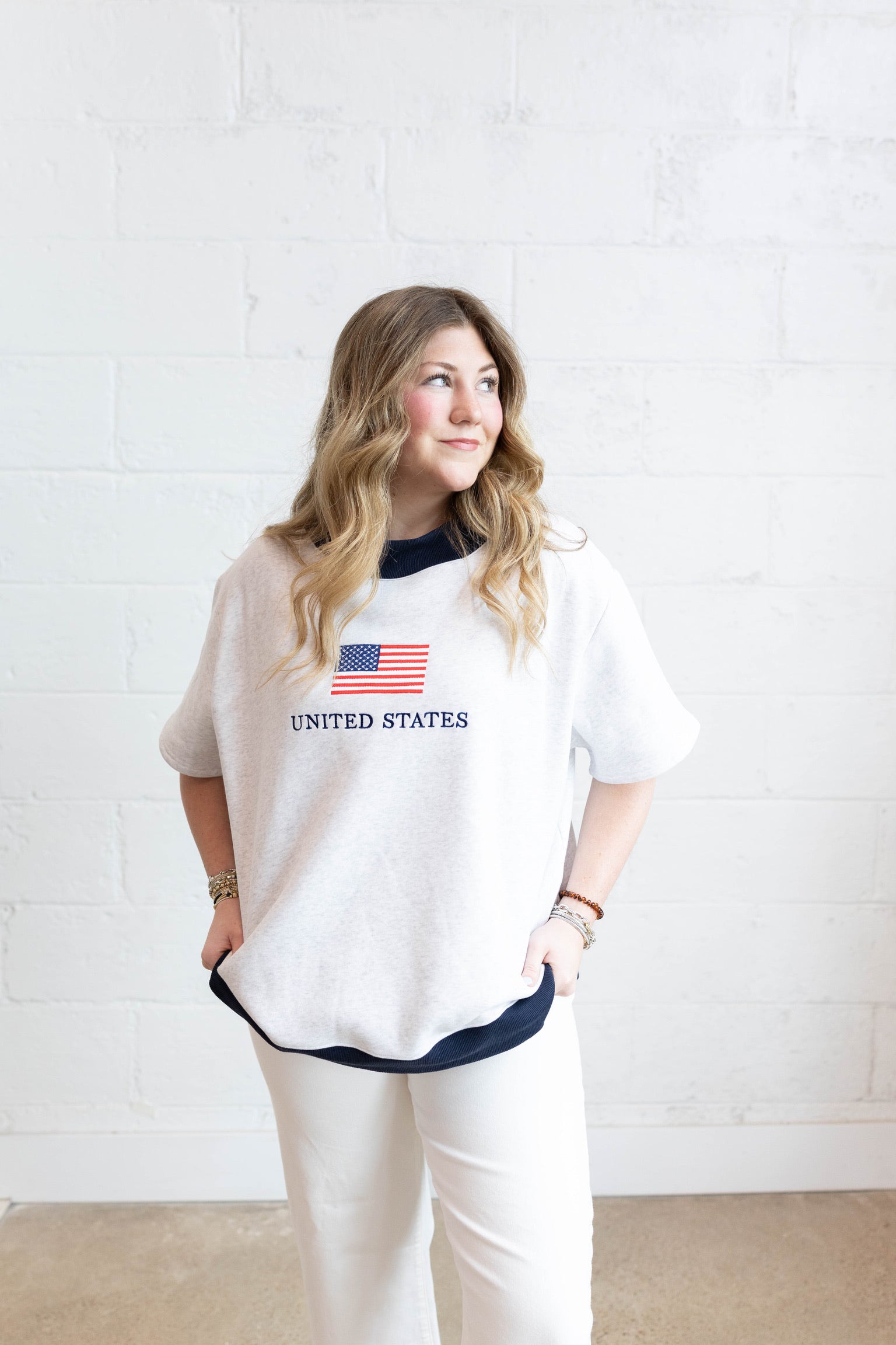 United States Flag Mockneck