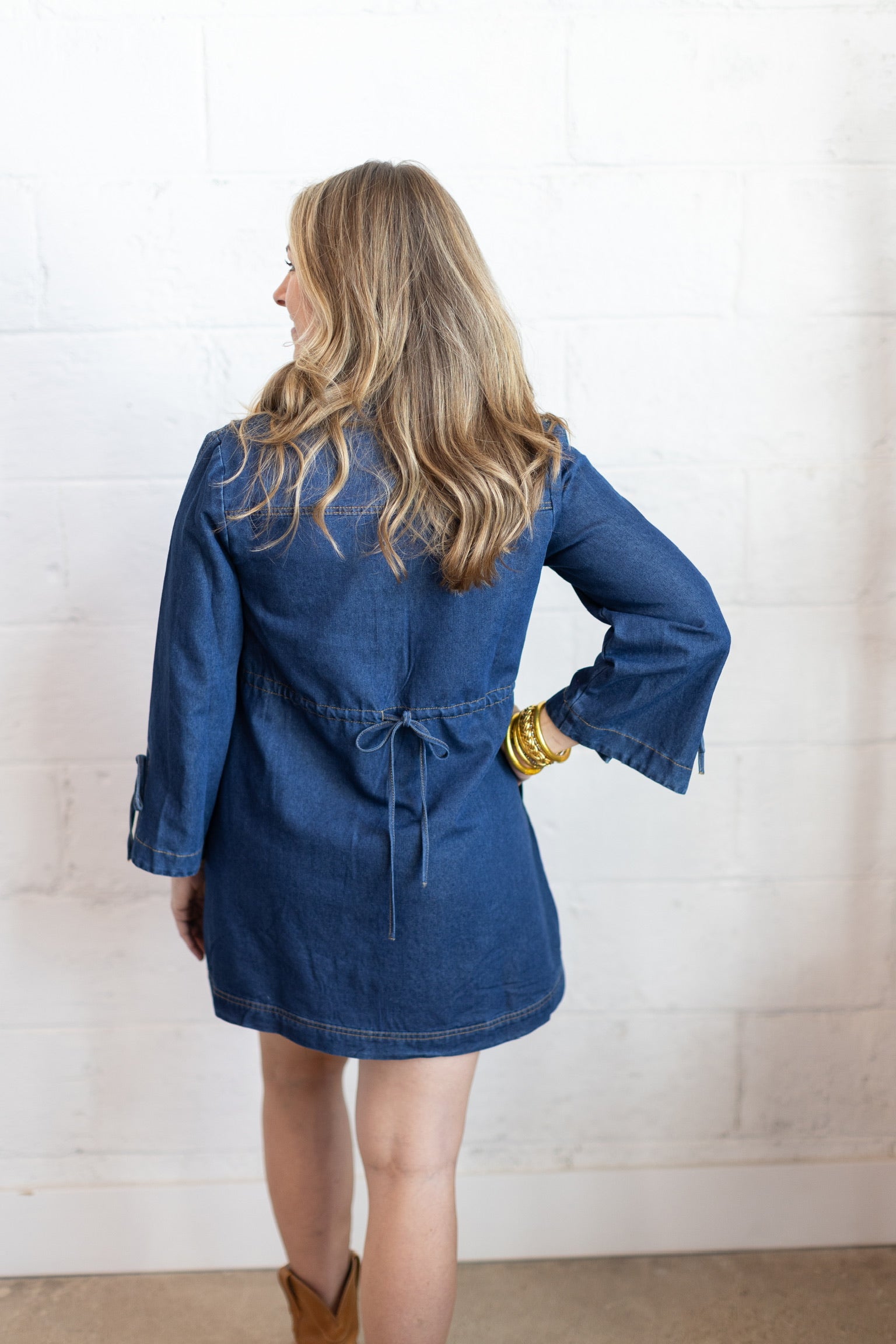 Darcy Denim Tie Dress