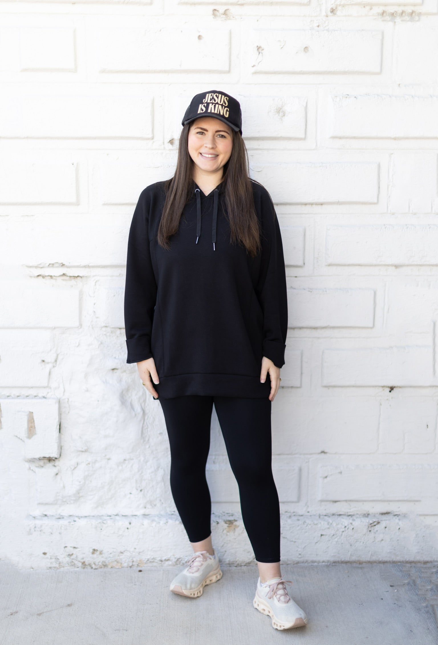 Spanx Airessentials Long Black Hoodie