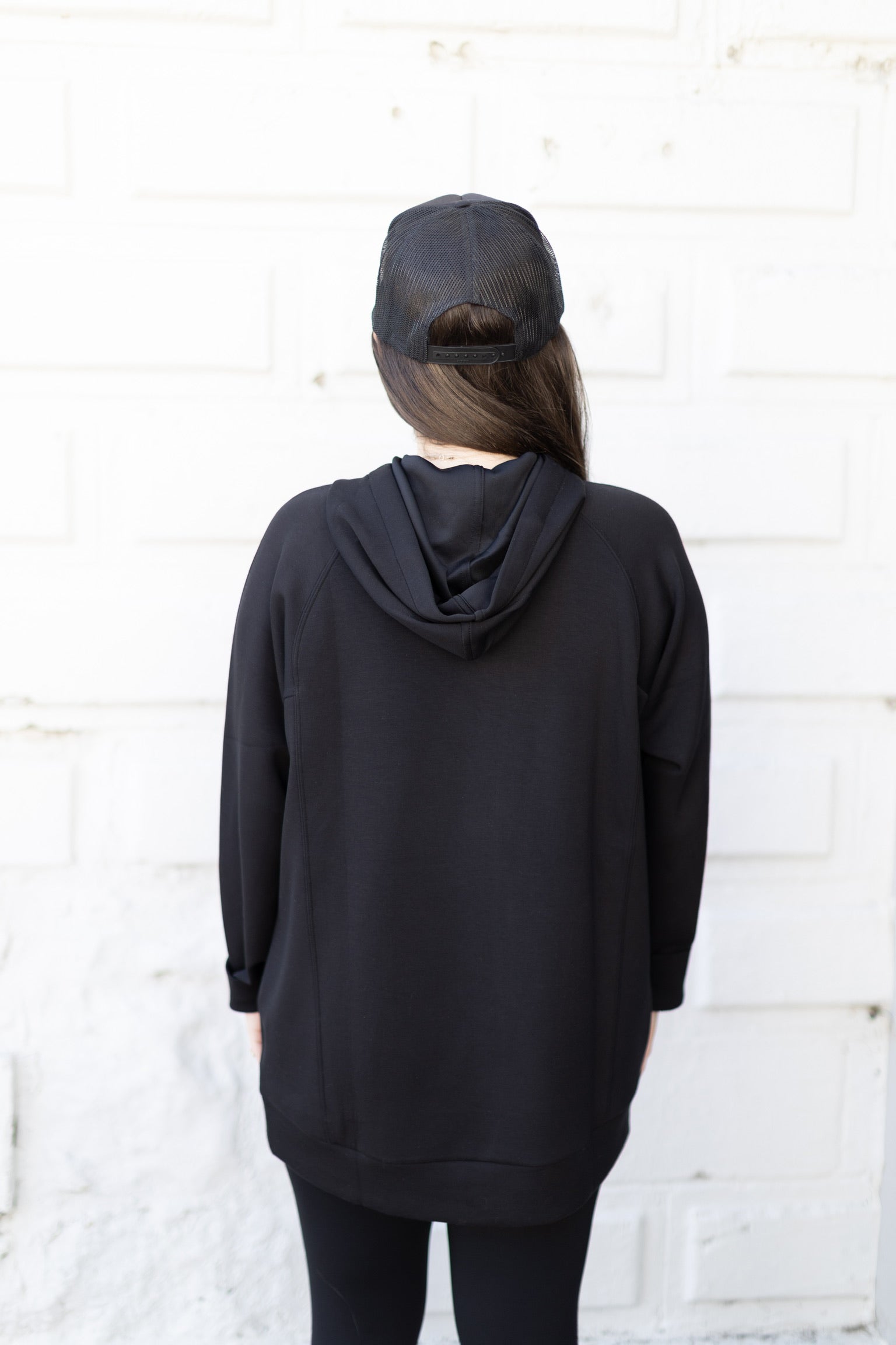 Spanx Airessentials Long Black Hoodie