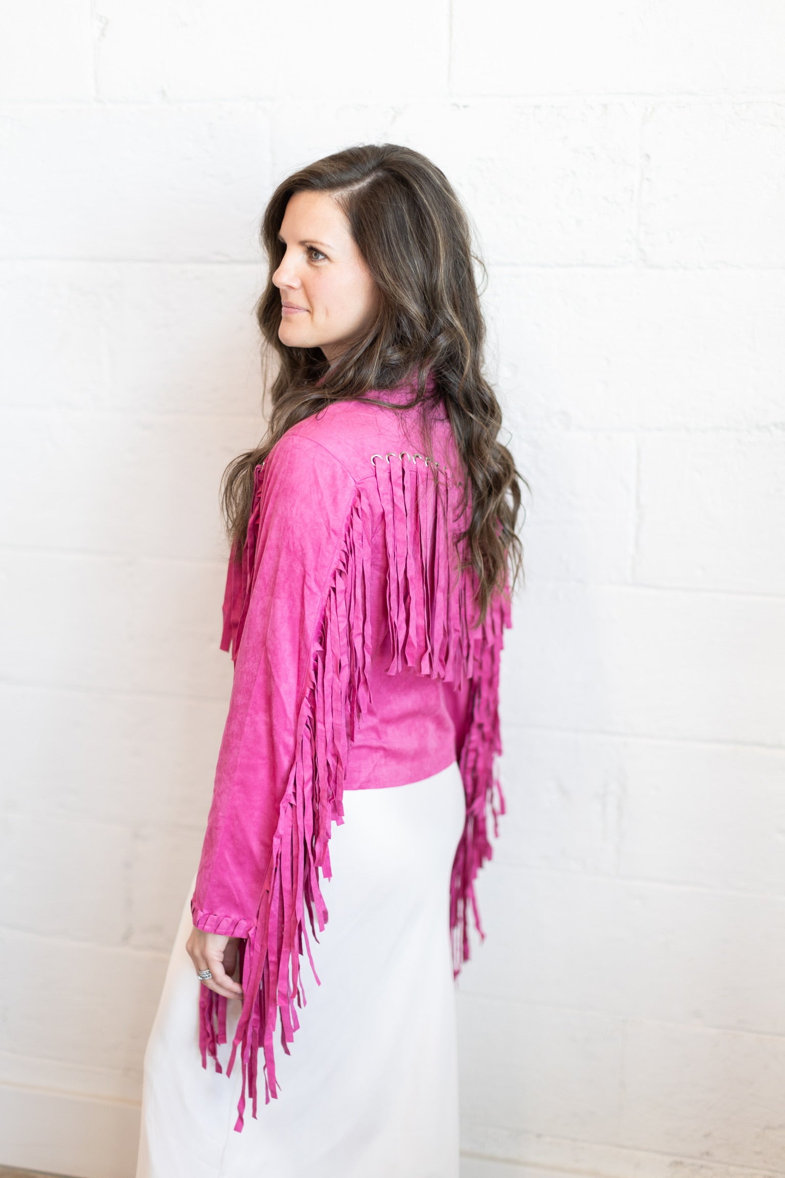 Pink Fringe Tassel Jacket