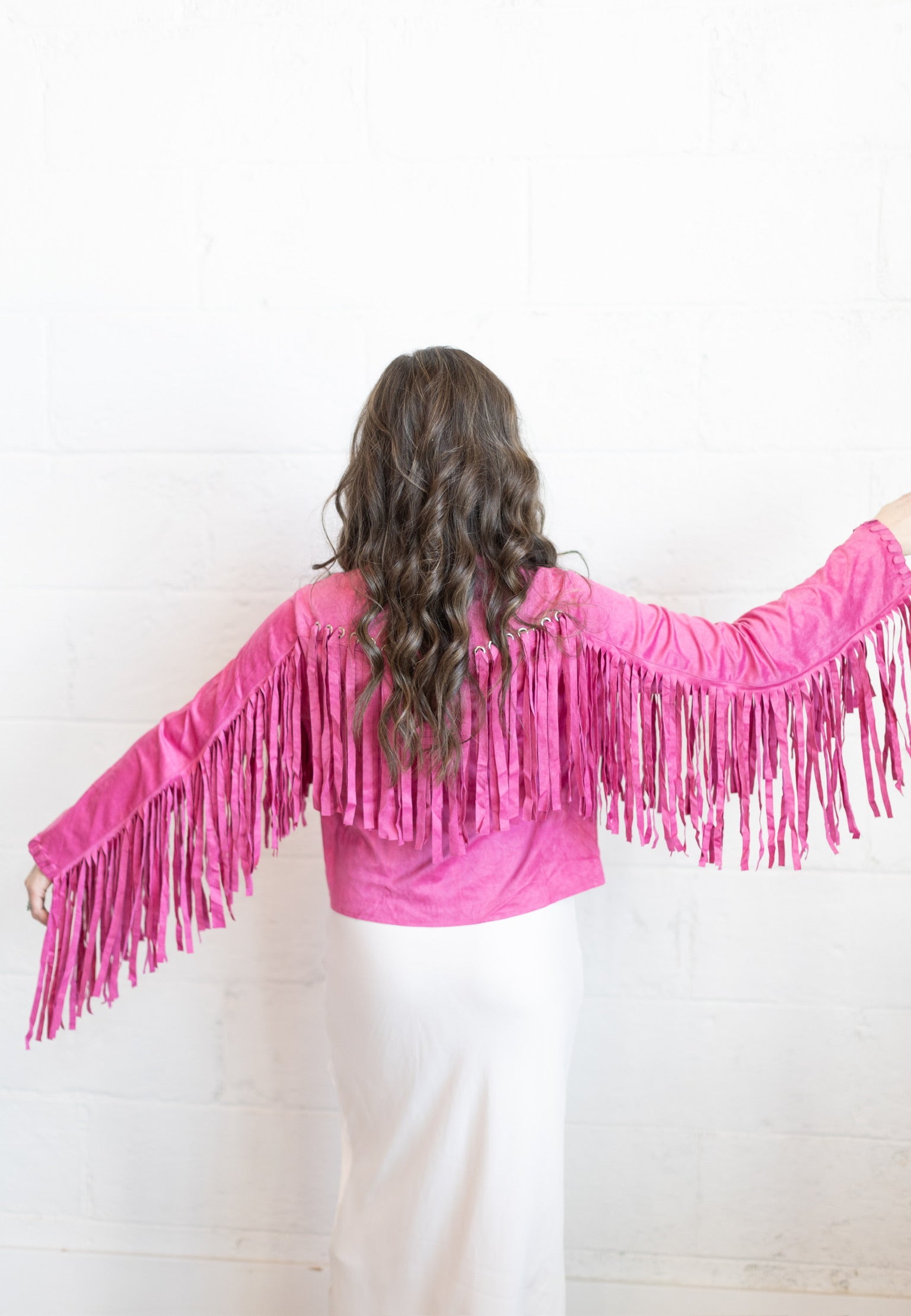 Pink Fringe Tassel Jacket