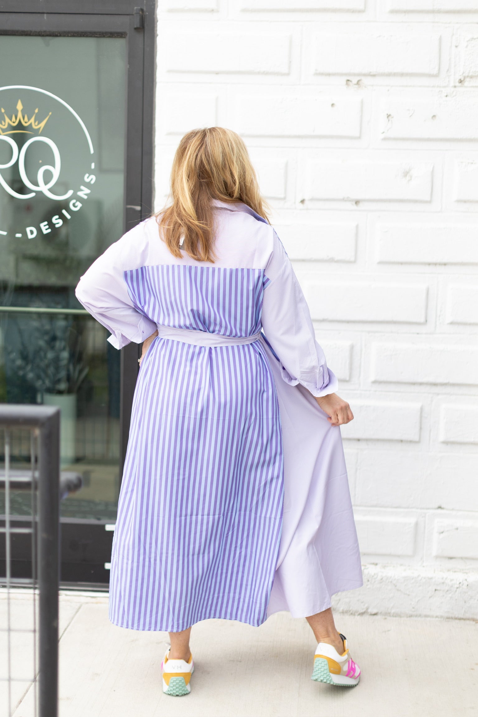 stripe maxi dress Strapless further emphasizing feminine details Shine On Striped Maxi Dress