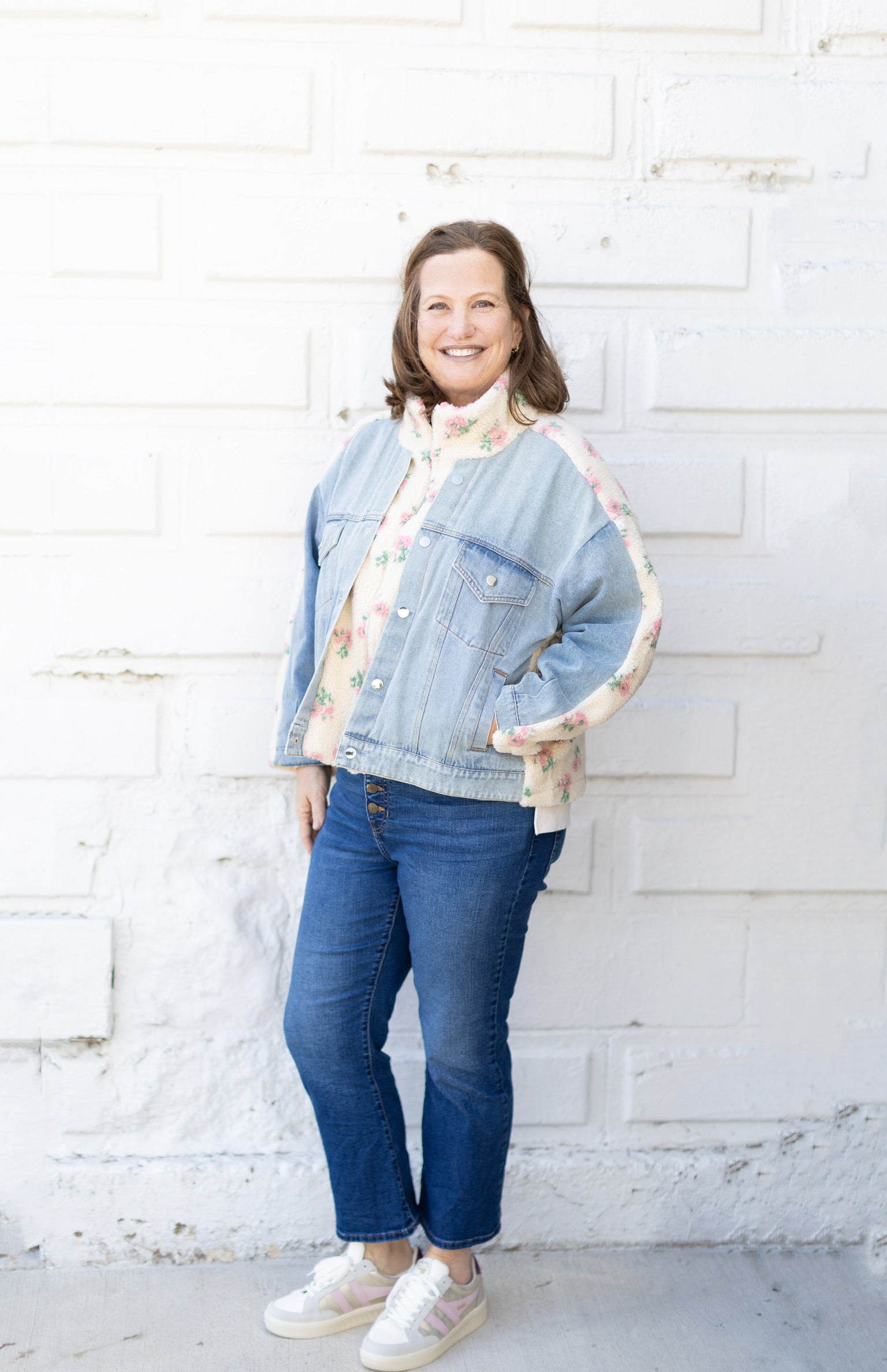 Floral Denim Jacket