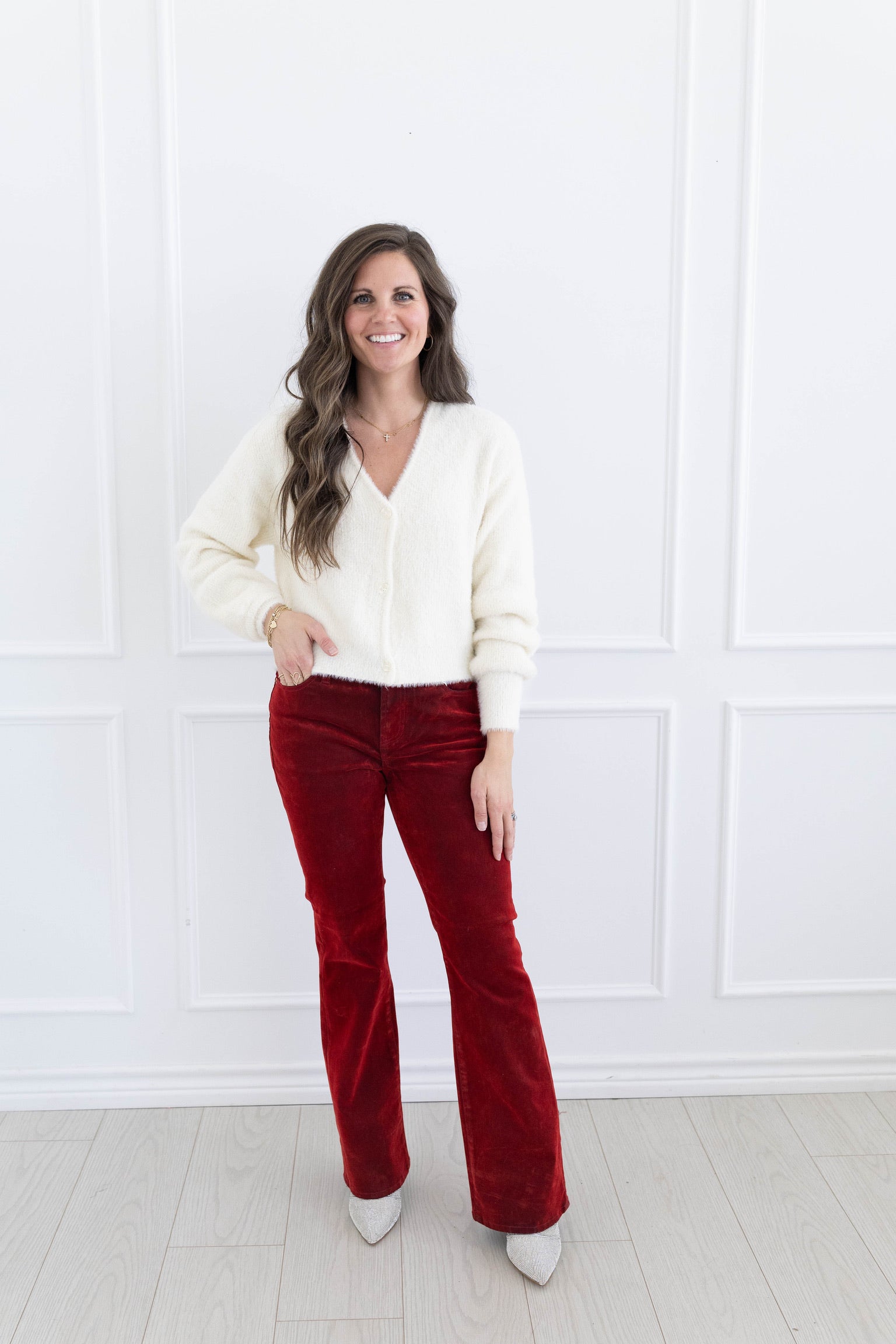 Jaxtyn Cherry Red Jeans