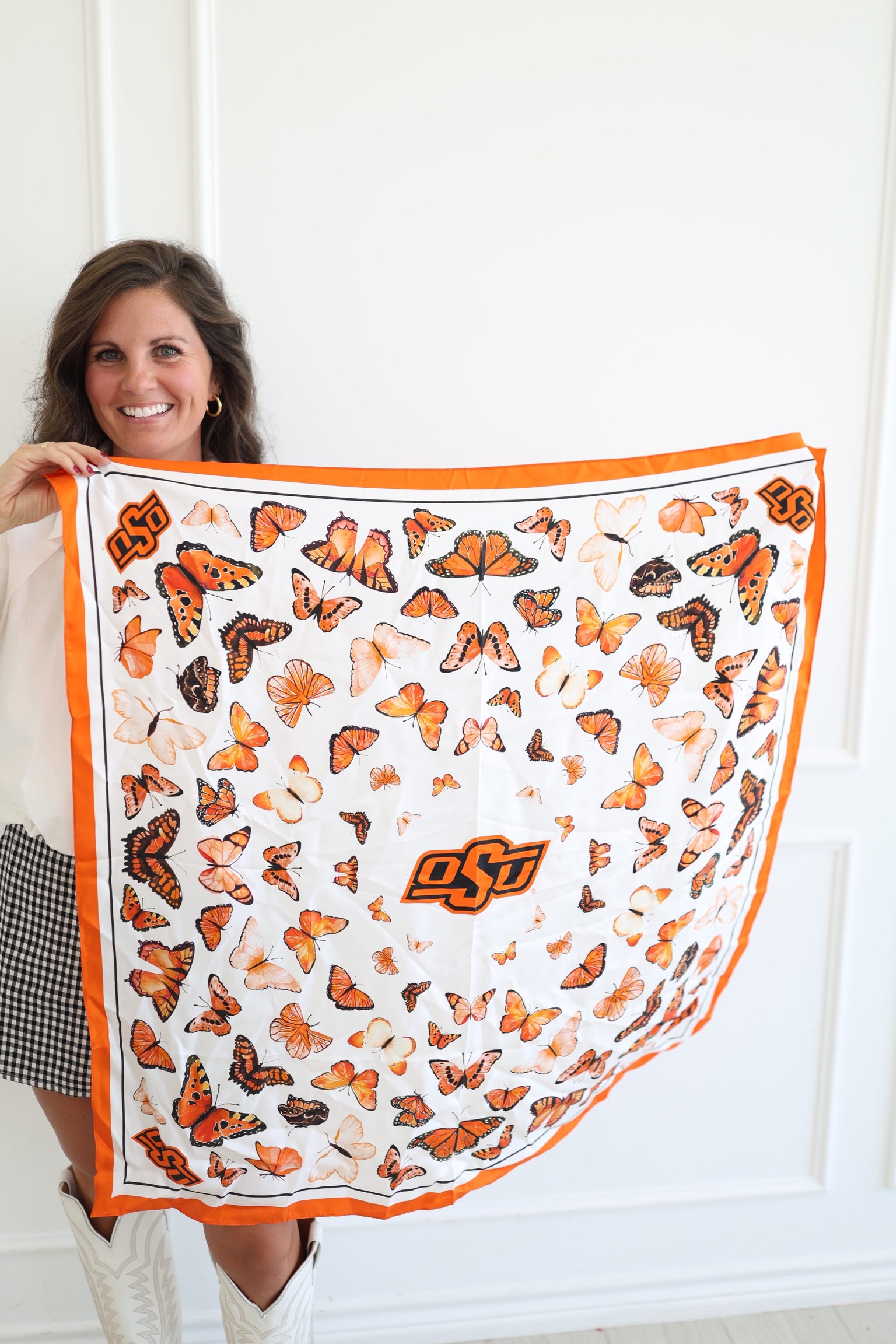 OSU Square Silk Scarf