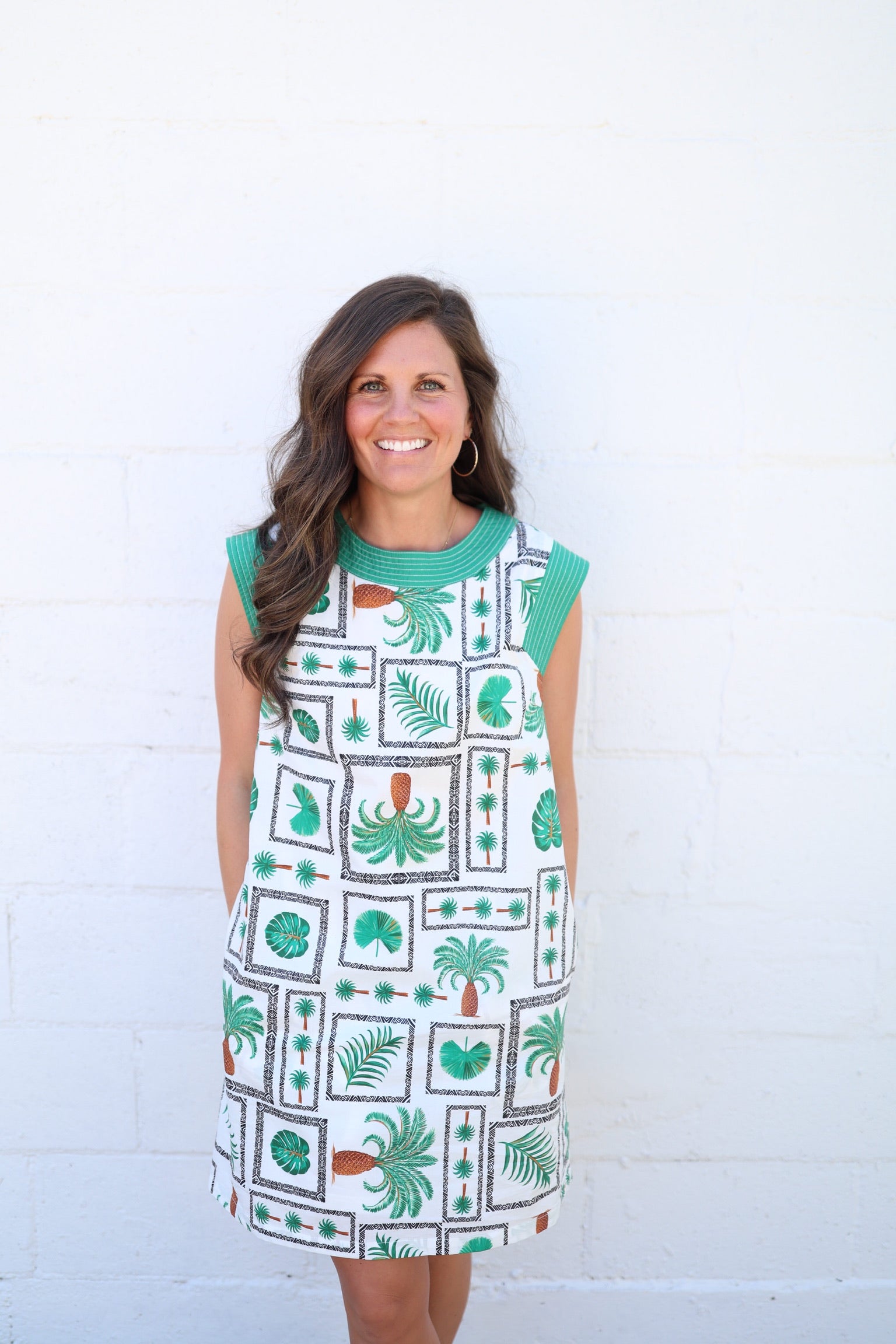 Portia Palm Mini Dress