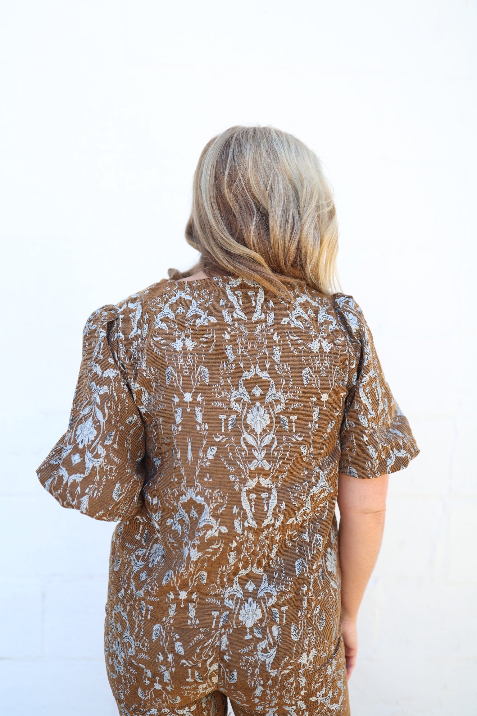 Julie Jacquard Blouse