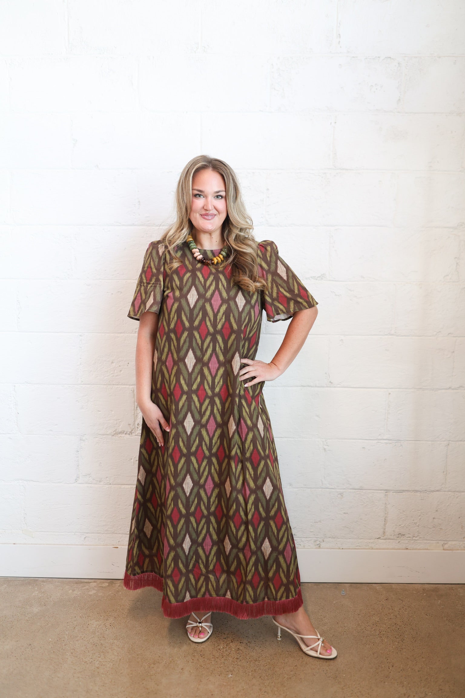 Nina Fringe Maxi Dress