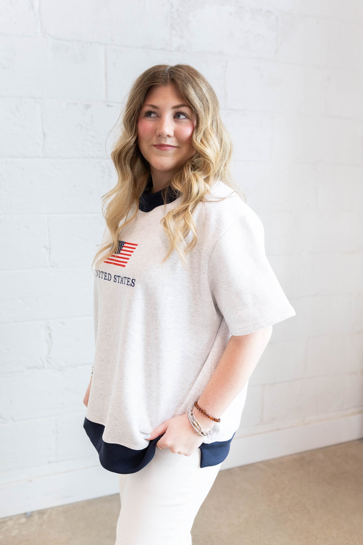 United States Flag Mockneck