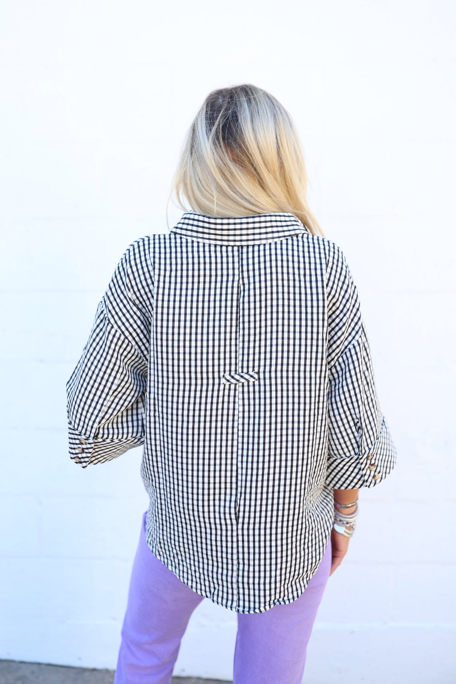 Bernice Gingham Top