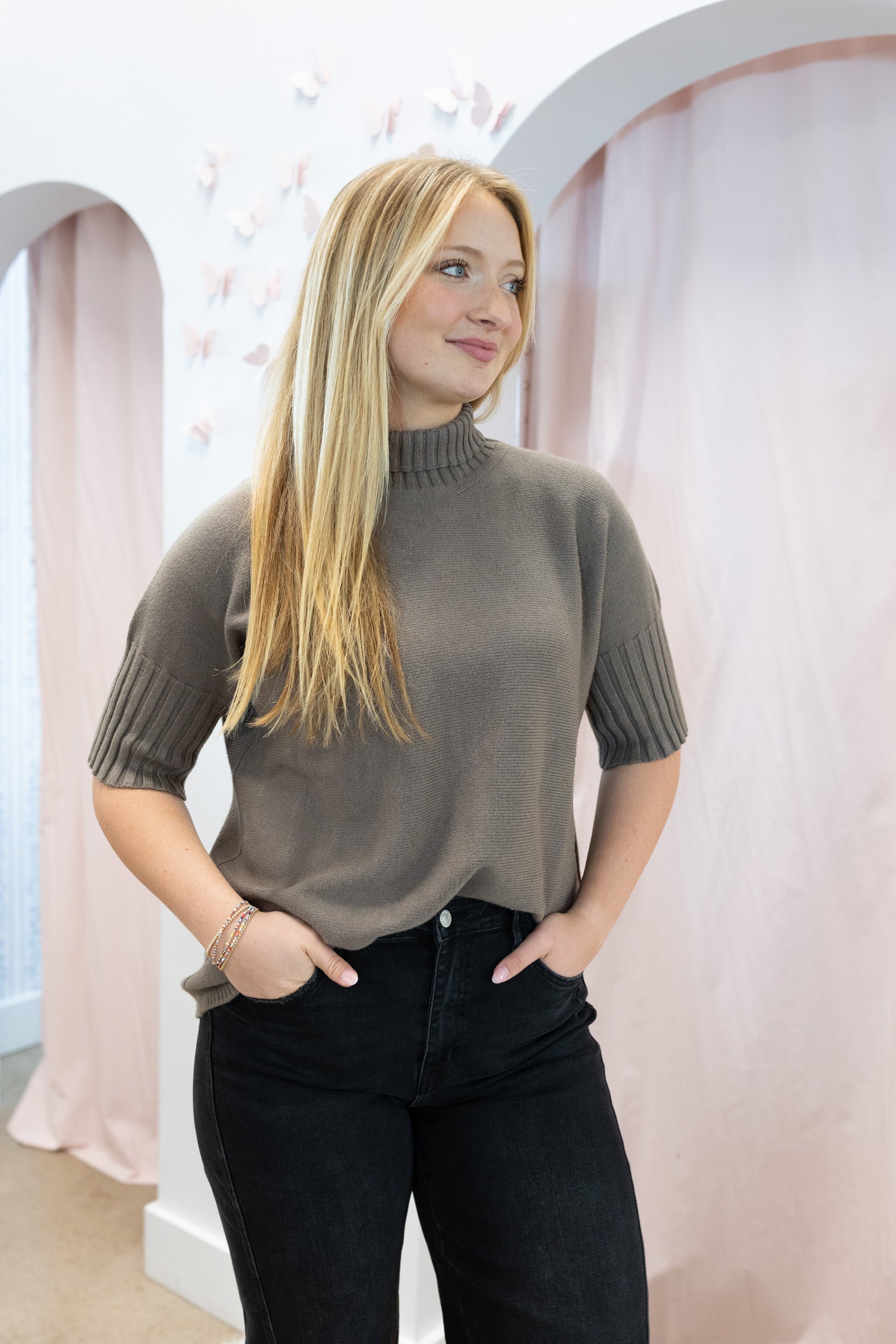 Mocha Ribbed Sweater