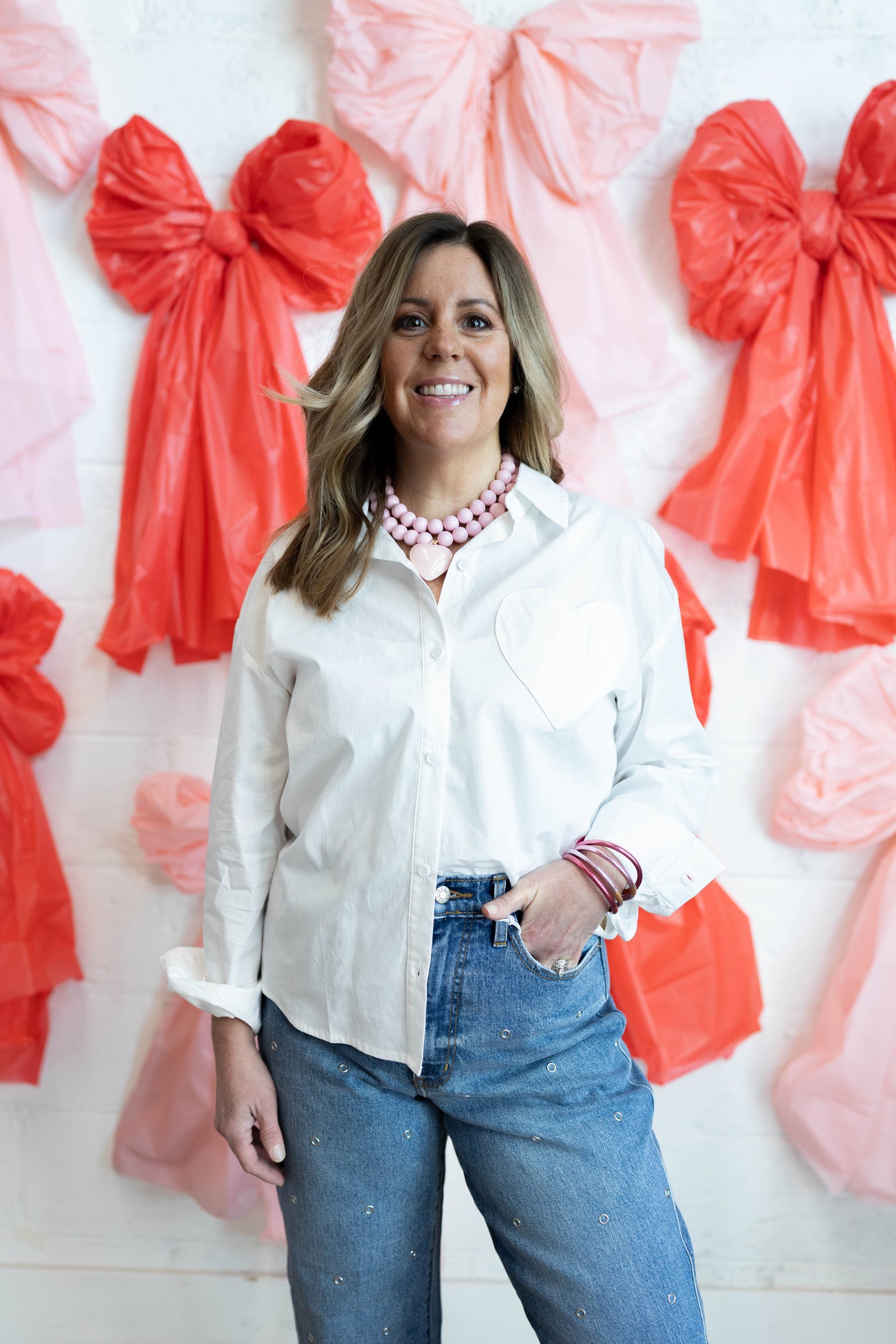 Heart Pocket Button Up