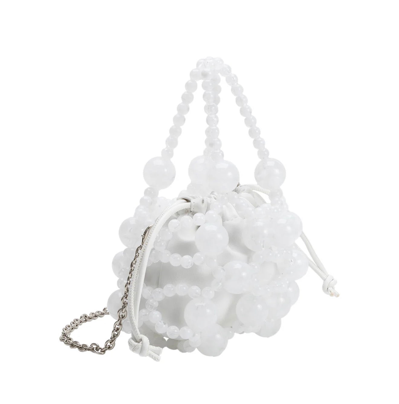 Bobby Bubble White Vegan Leather Bag