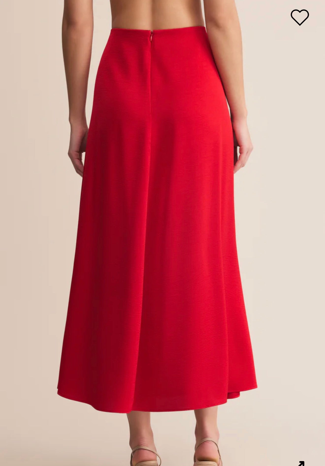 Northpointe Red Midi Skirt