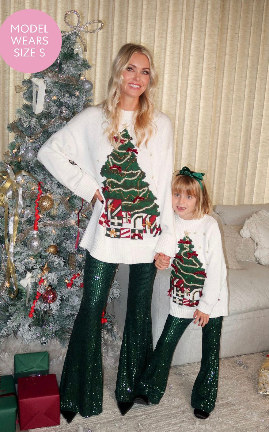 Fireside Christmas Tree Sweater